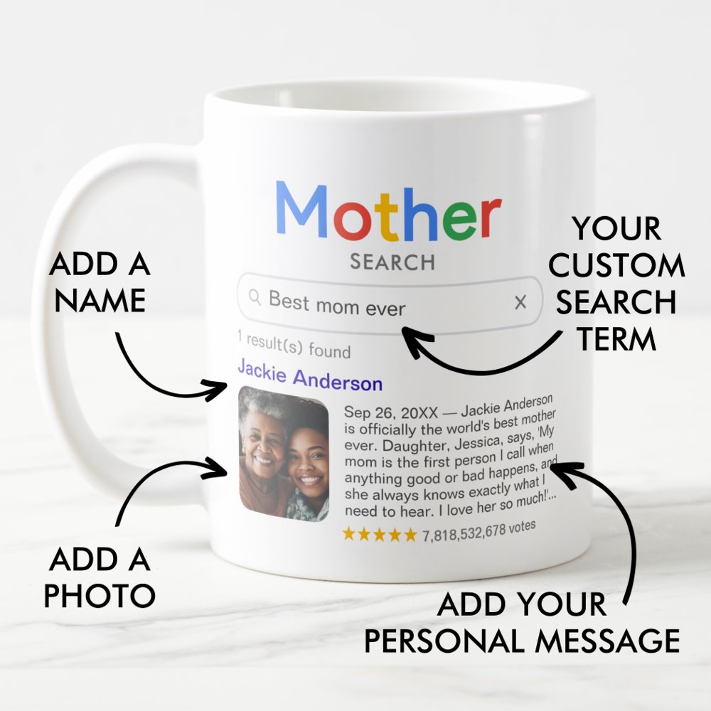 Funny Best Mother Ever Search Results With Personalized Photo Coffee Mug
