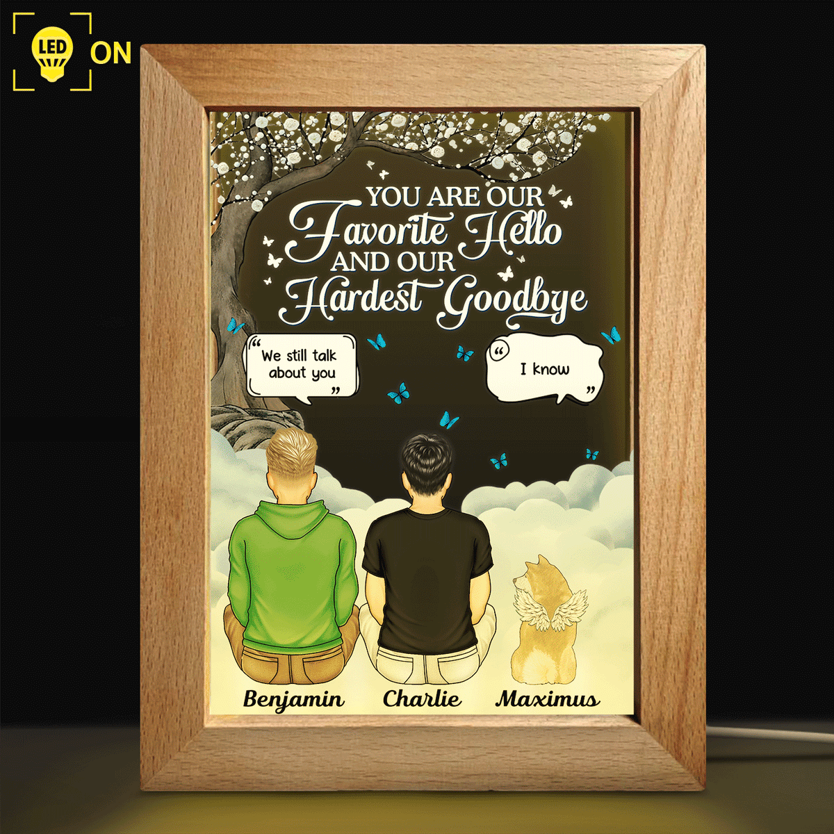 If Love Could Have Saved You - Memorial Gift For Pet Lovers - Personalized Frame Lamp