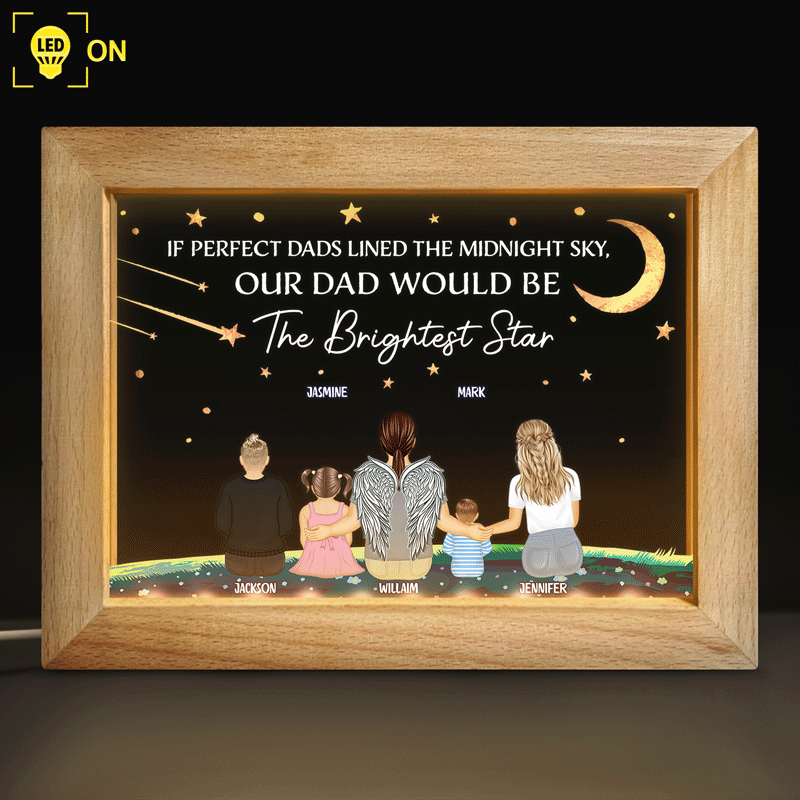 You Are The Brightest Star In The Sky - Personalized Horizontal Frame Lamp