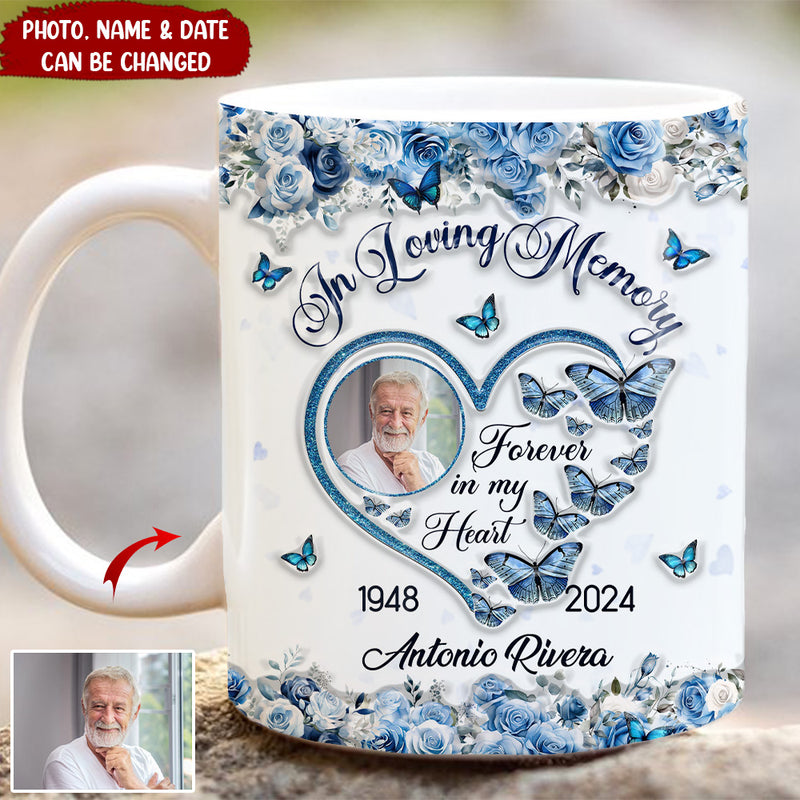 In Loving Memory Forever In My Heart 3d Inflated Effect Personalized Edge-to-edge Mug