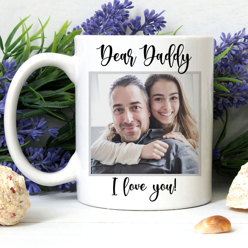Simple Custom Photo, Custom Coffee Mugs, Father's Day Gift, Anniversary Gifts