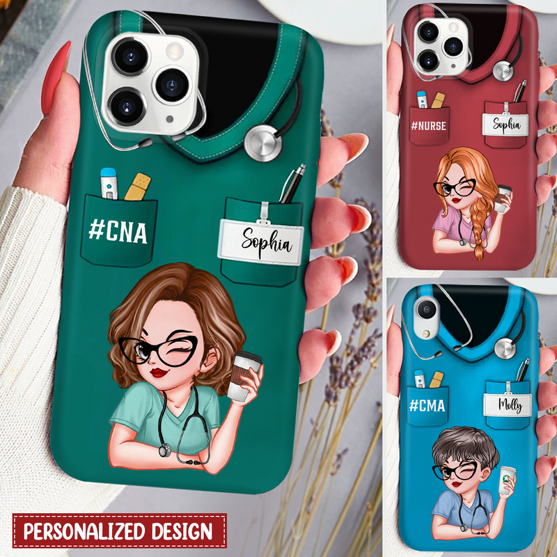 Nurse Life Pretty Doll Nurse Personalized Phone Case