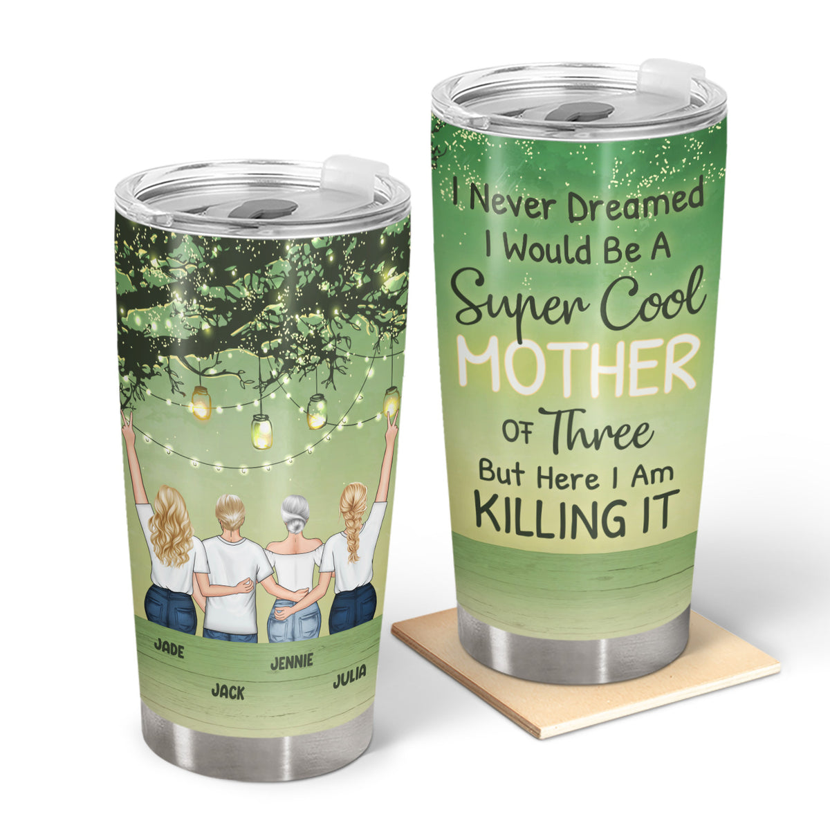 Super Cool Mother Personalized Mother's Day Gift Custom Stainless Steel Tumbler
