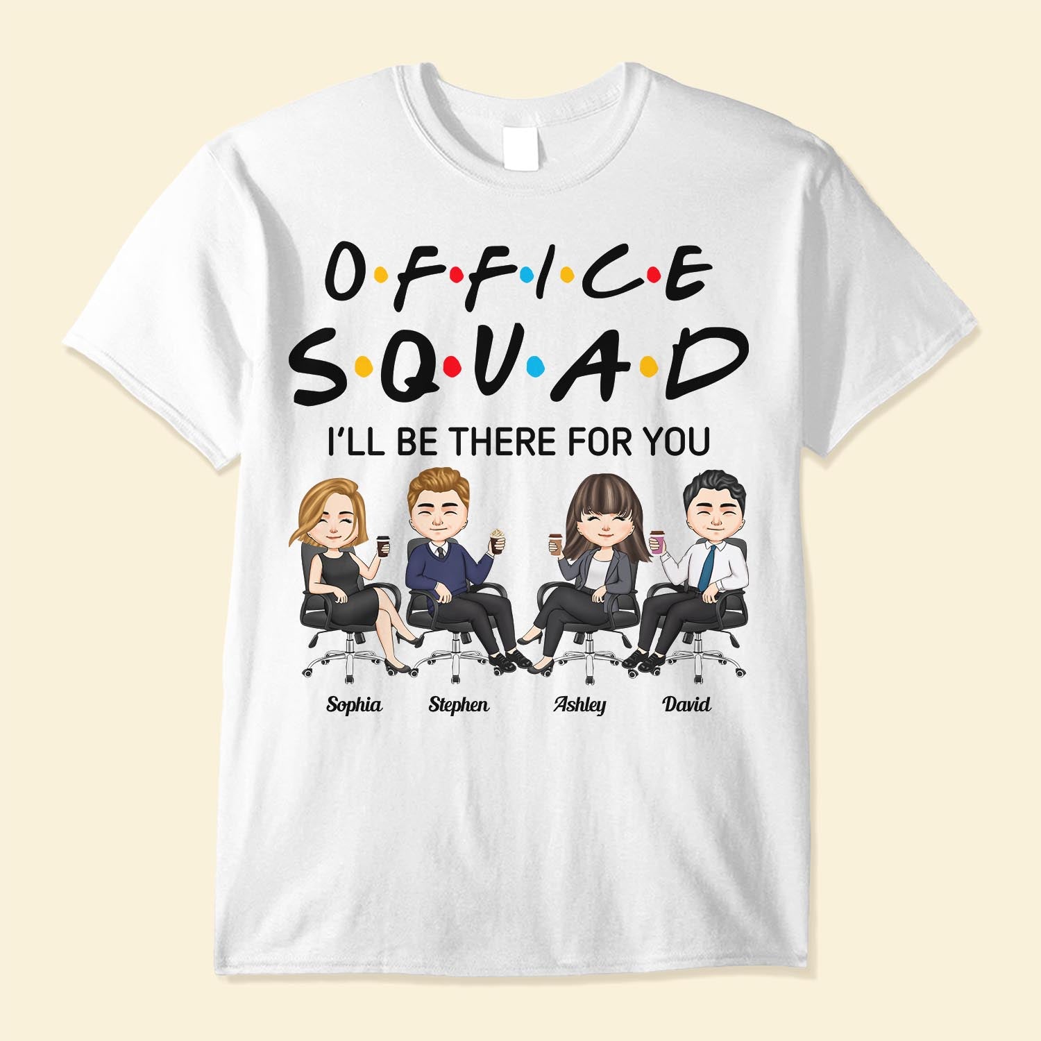 Office Squad New Version - Personalized Shirt - Birthday Gift For Colleagues, Employees