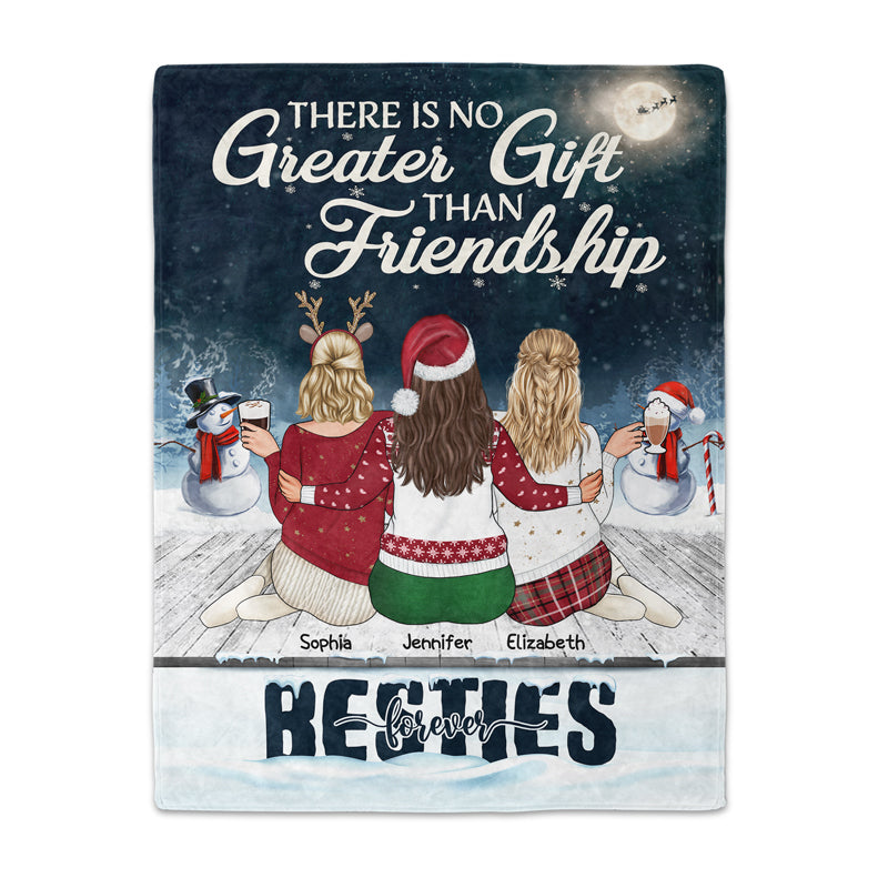 Best Friends There Is No Greater Gift Than Friendship Custom Besties Sisters Blanket