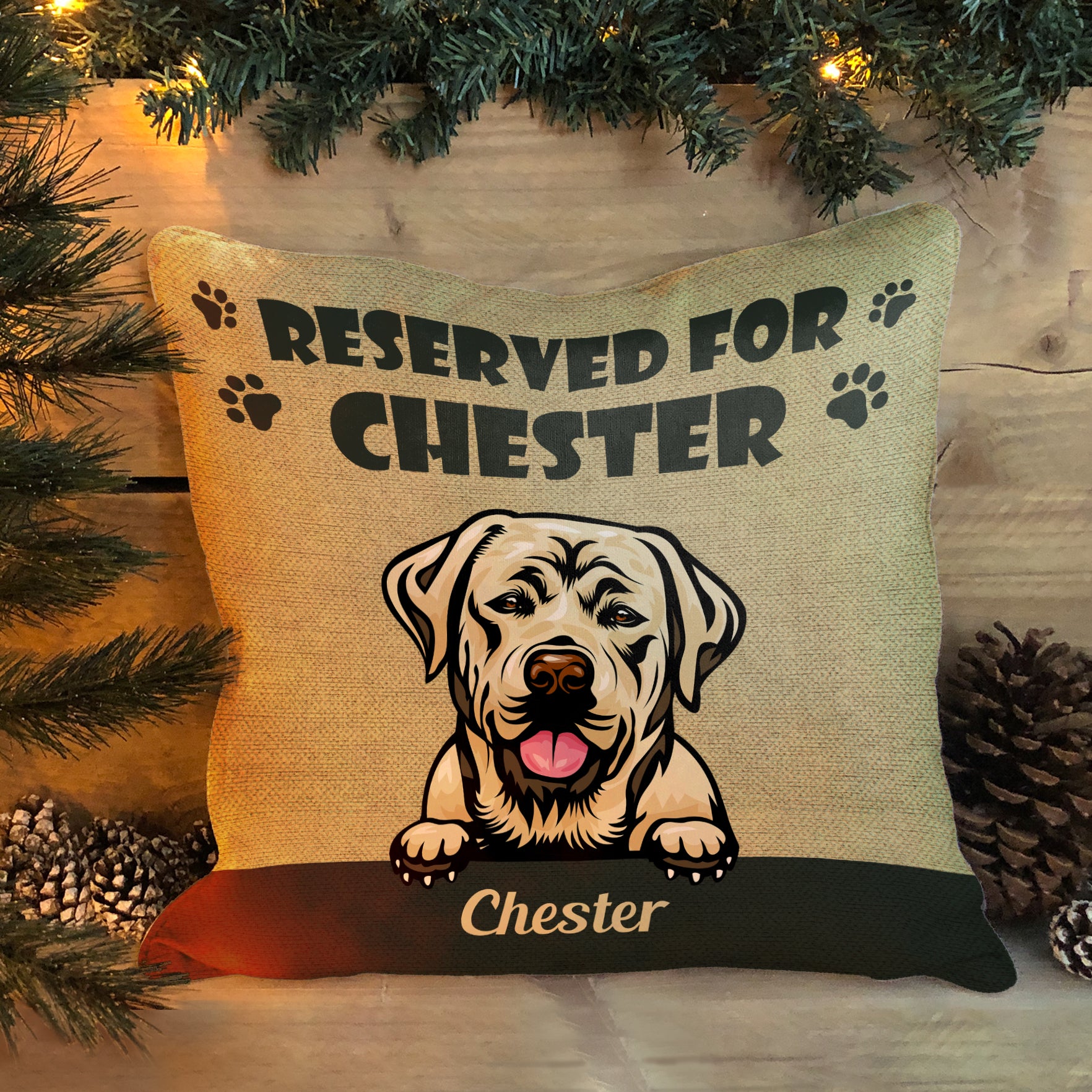 Reserved For My Cats And Dogs - Personalized Pillow - Gift For Dog And Cat Parents