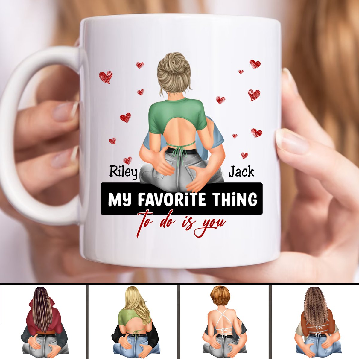 Couple - My Favorite Thing To Do Is You - Personalized Mug