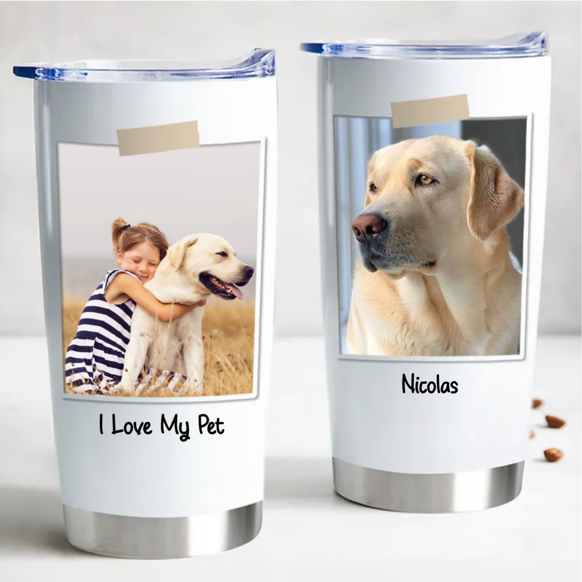 Custom Photo Tumbler - Personalized Stainless Steel Tumbler