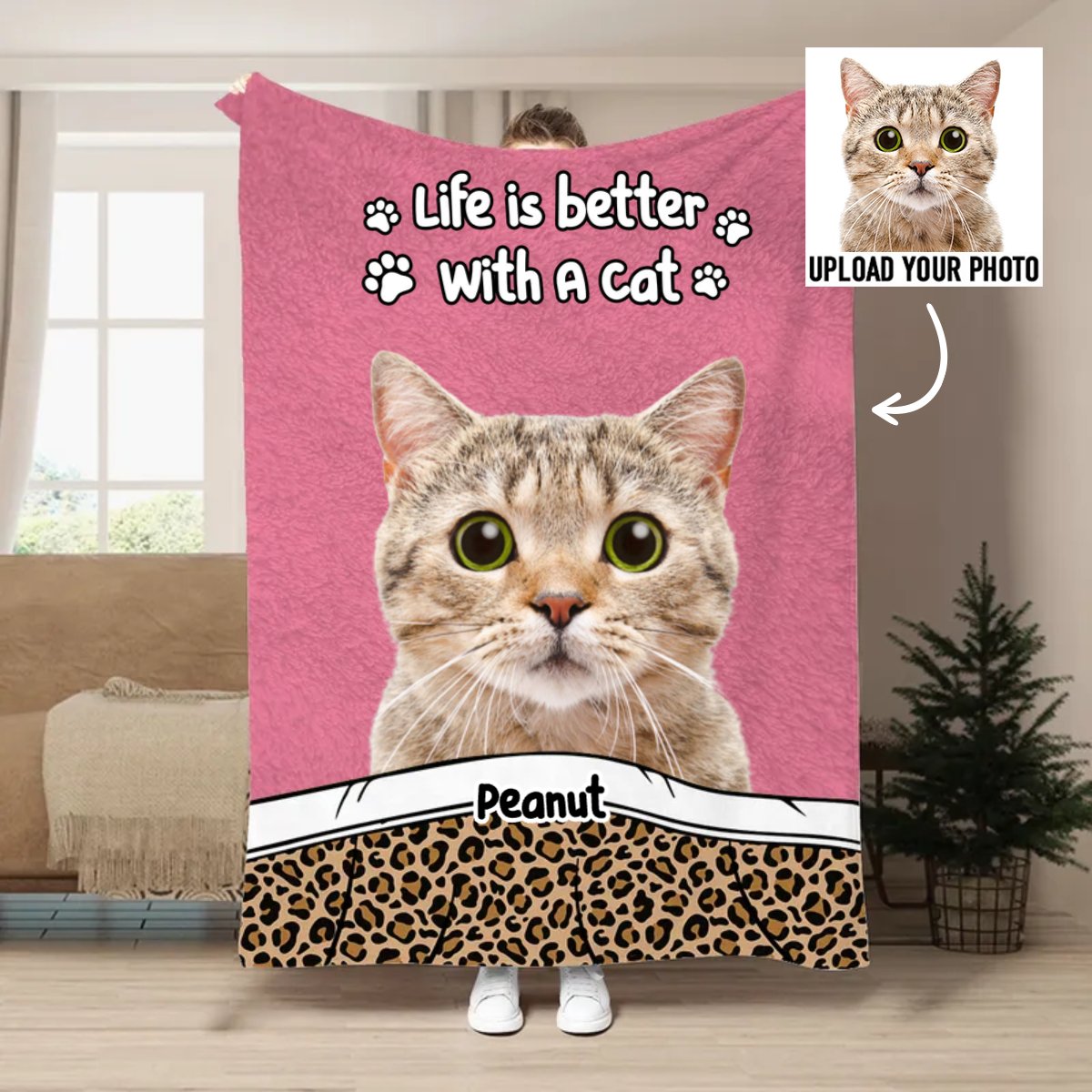 Pet Lovers - Life Is Better With Dogs &amp; Cats - Personalized Blanket