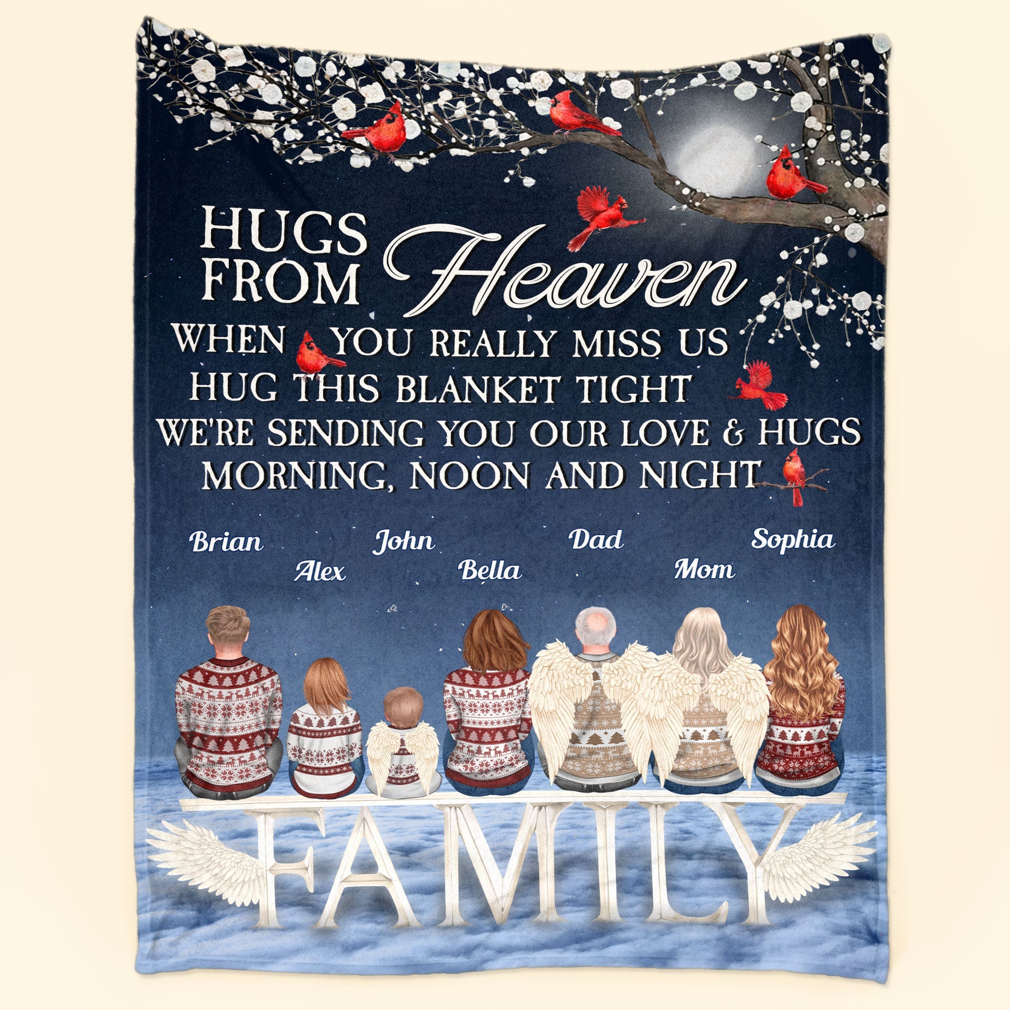 A Hug From Heaven - Personalized Blanket