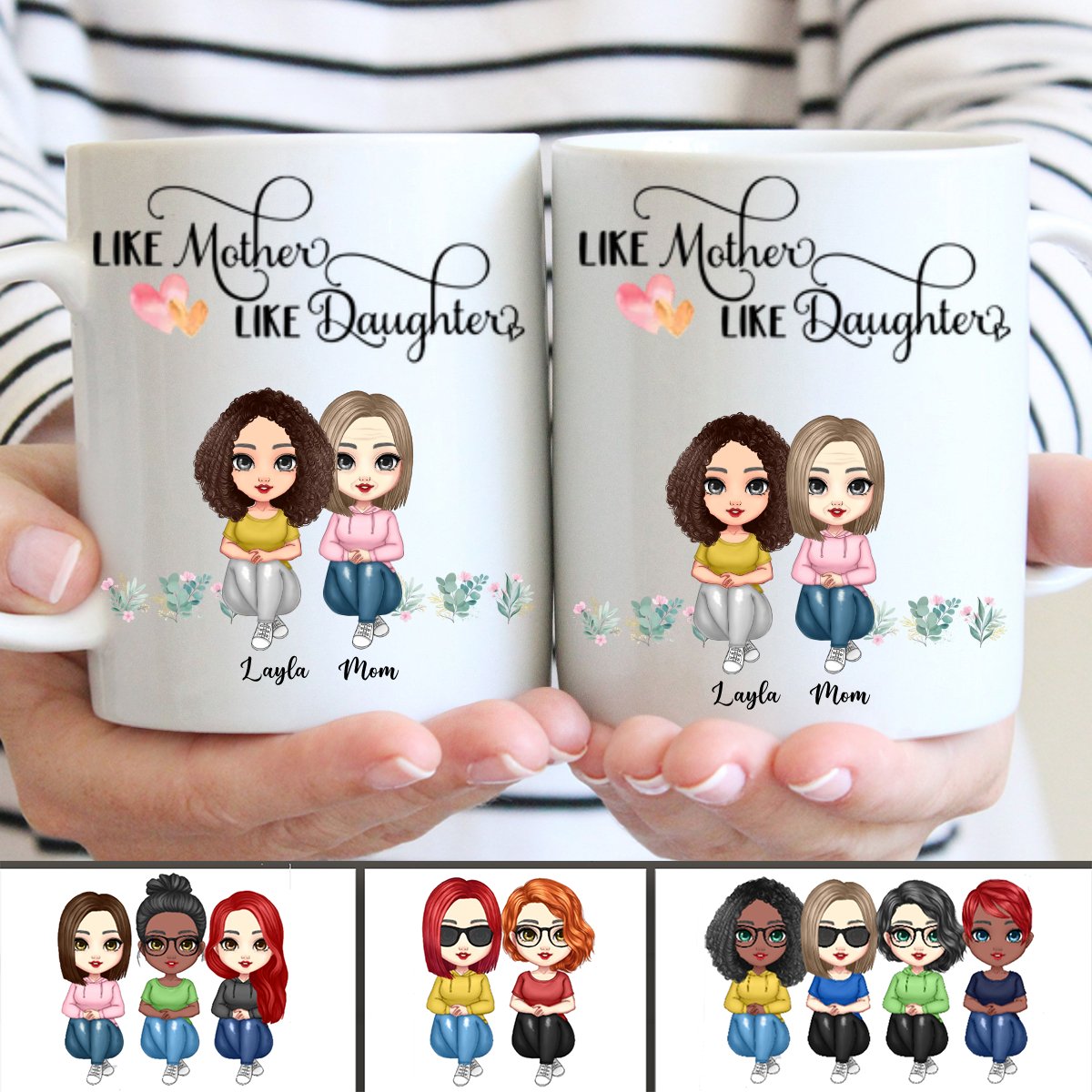 Mother - Like Mother Like Daughter - Personalized Mug