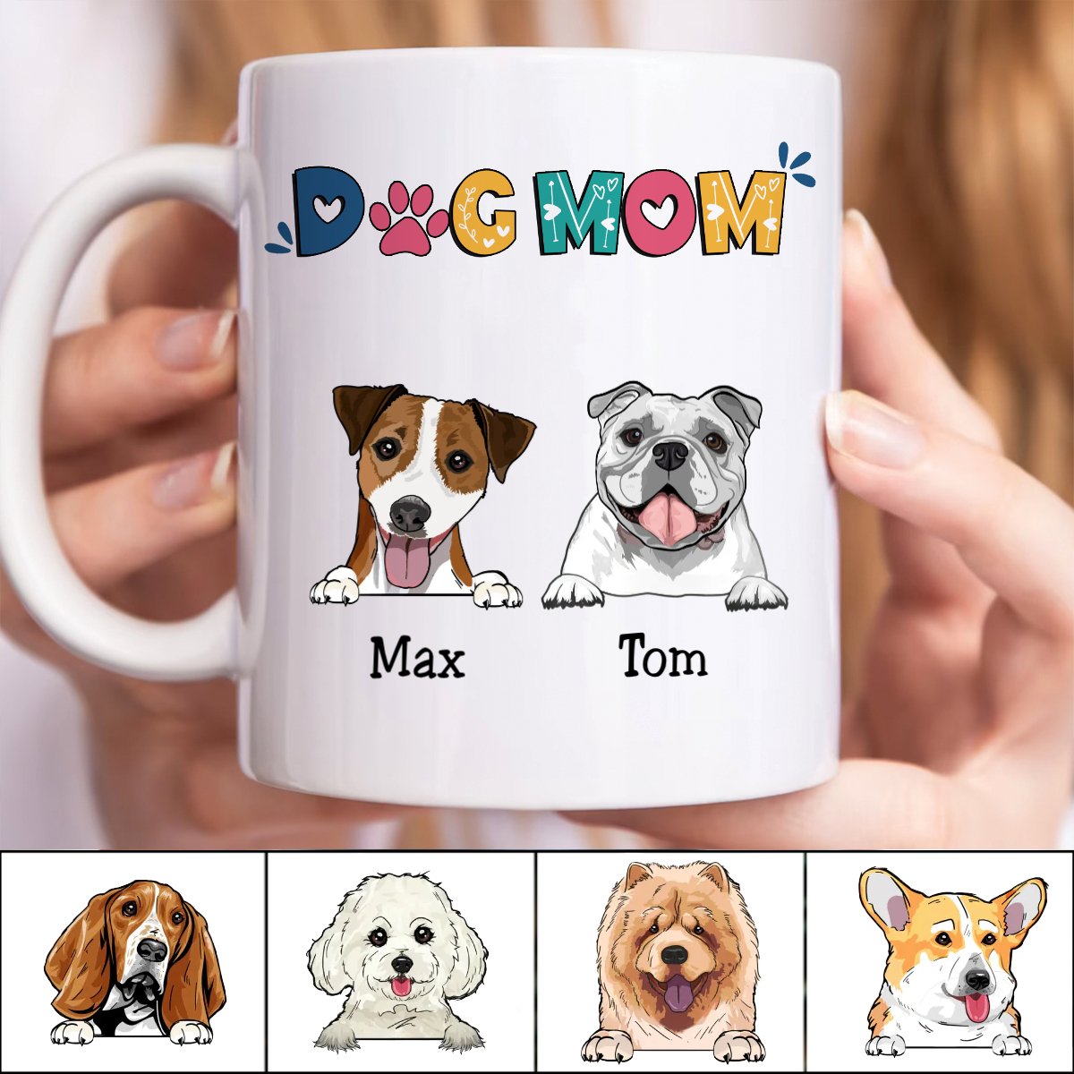 Dog Lovers - Dog Mom - Personalized Mug