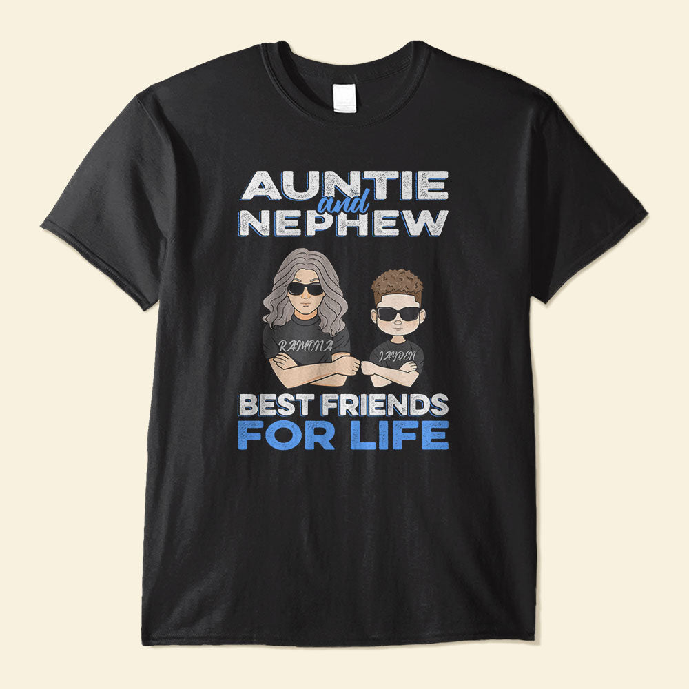 Custom Family Shirt For Auntie, Niece, And Nephew