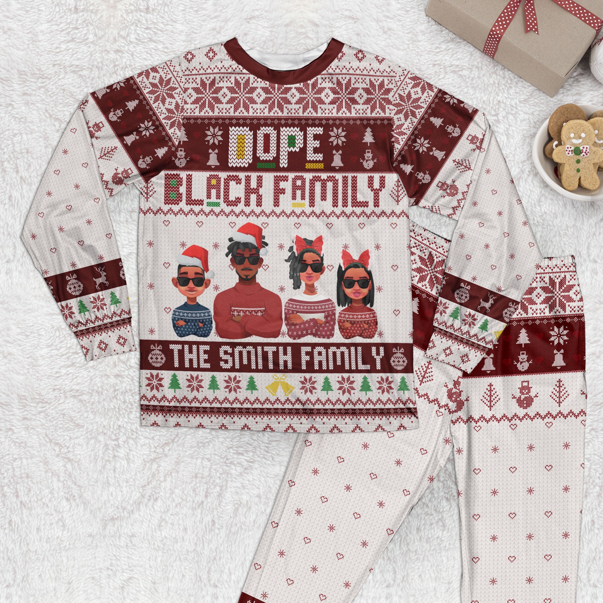 Dope Black Family - Personalized Family Pajama Set