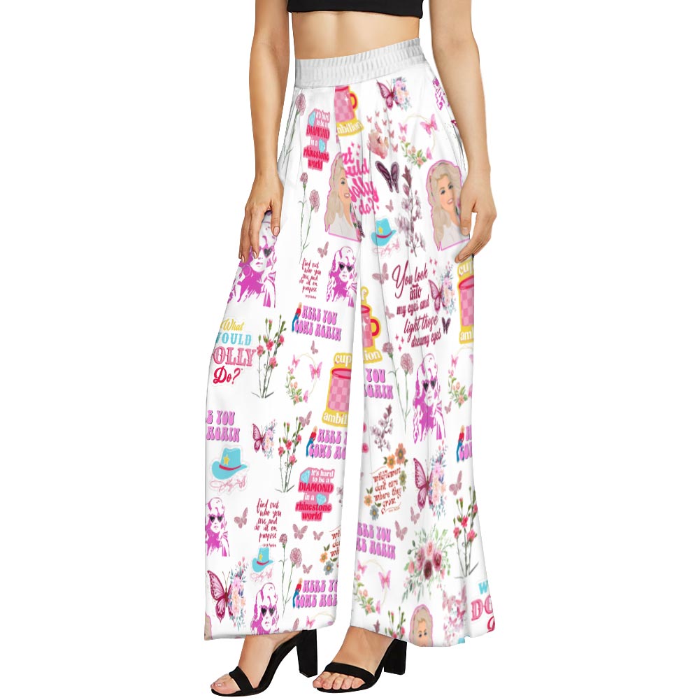 Dolly Parton High - Leg Trousers, Dolly Parton Capris, Country Music Fans Gift