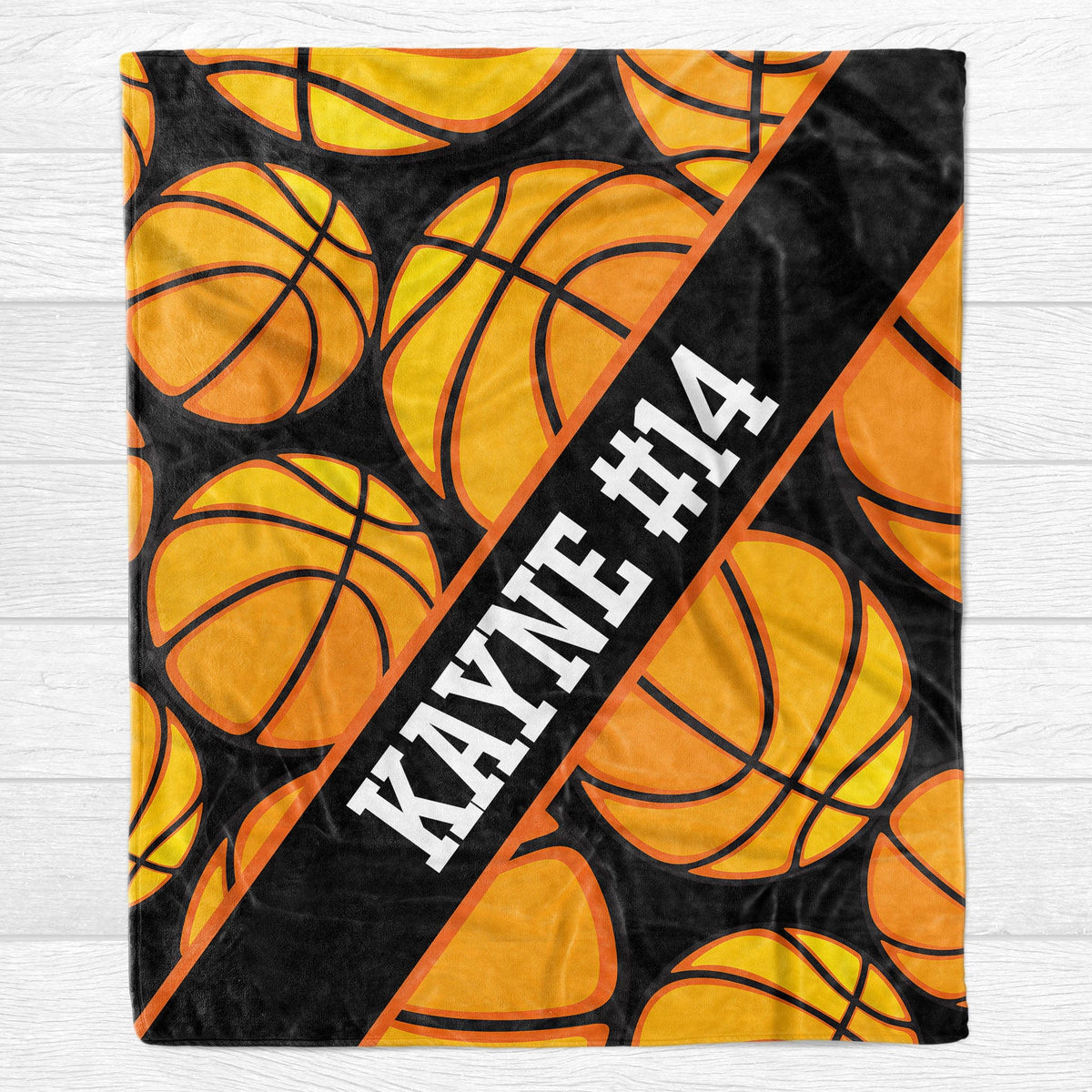 Personalized Custom Basketball Personalized Blanket