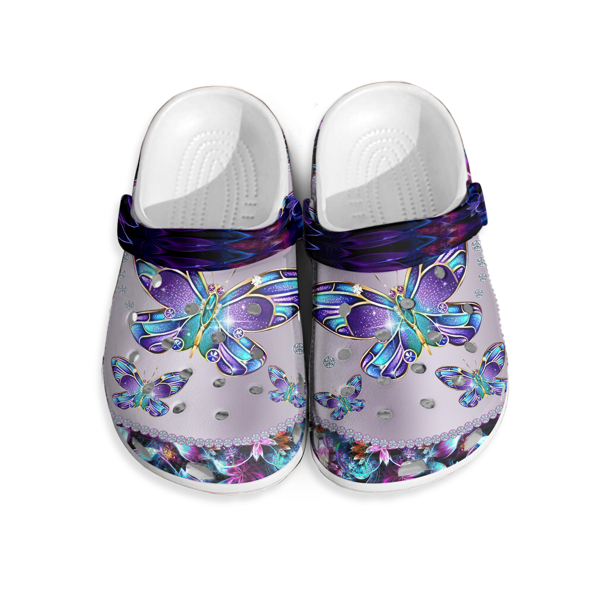 Butterflies Fly In Wind Shoes For Women - Butterfly Shoes Gifts For Mother Day Grandma