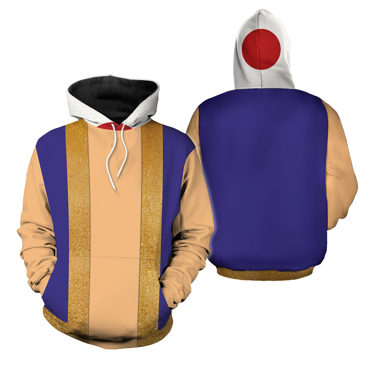 Mario Toad All Over Print Hoodie, Super Mario Halloween Cosplay