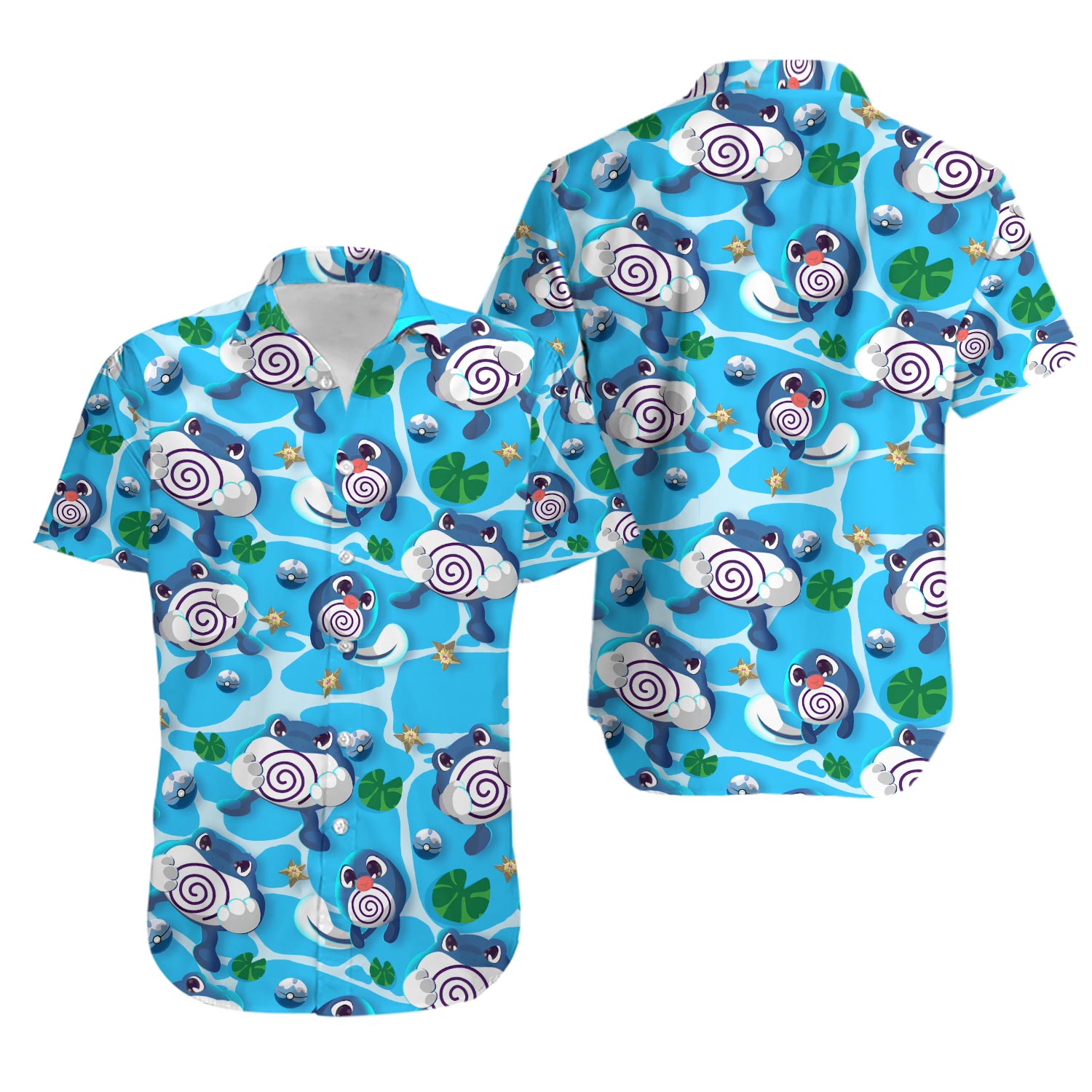Poliwag Evolution Hawaiian Shirt | Anime Gift
