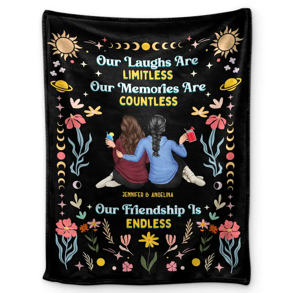 Our Memories Are Countless Our Friendship Is Endless - Personalized Blanket