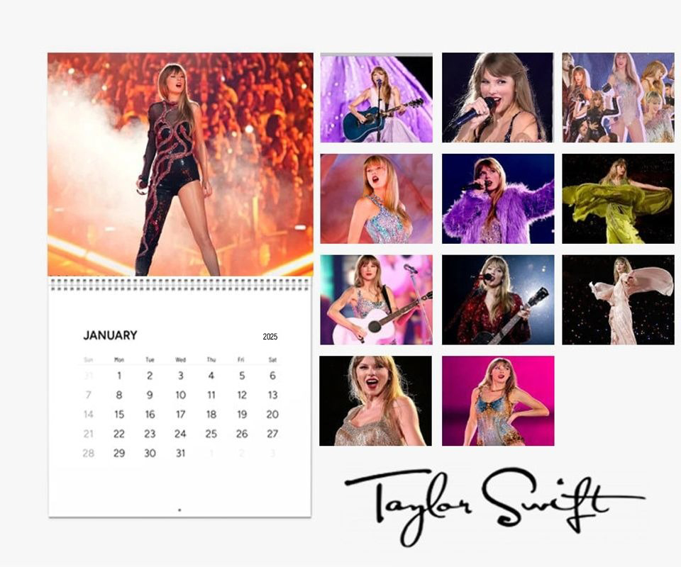 Image of Taylorr Swifts The Erass Tourr Calendar 2025