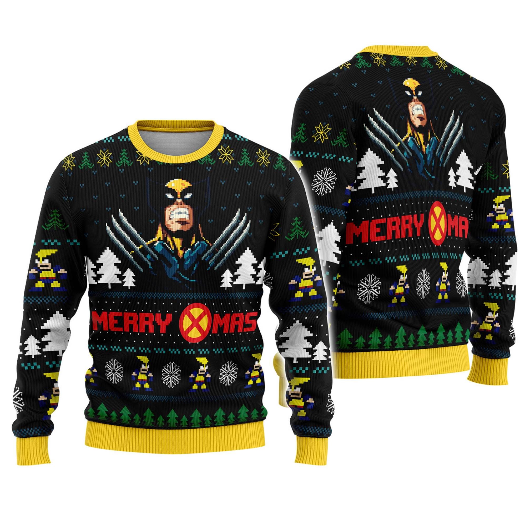 The Wolverine Ugly Christmas Sweater, Santa Claws Wolverine Ugly Xmas Sweatshirt