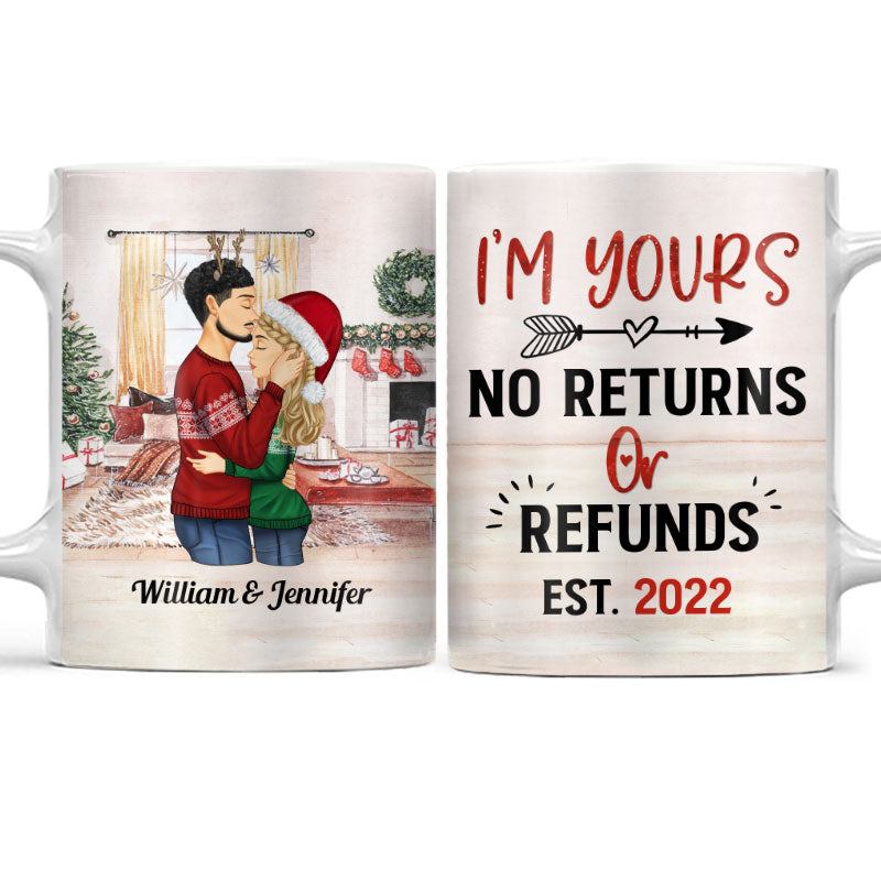 No Returns Or Refunds - Christmas Couple Gift - Personalized Mug