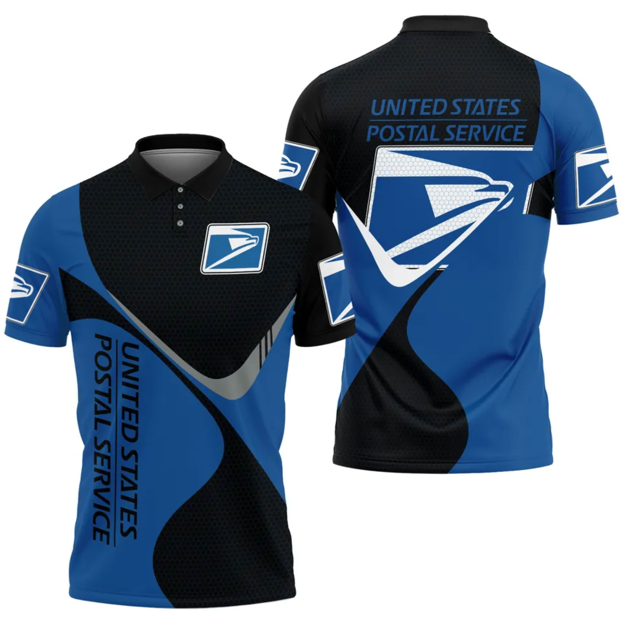 Postal Service Polo Shirt, United Sps 3d Printed Polo Shirt