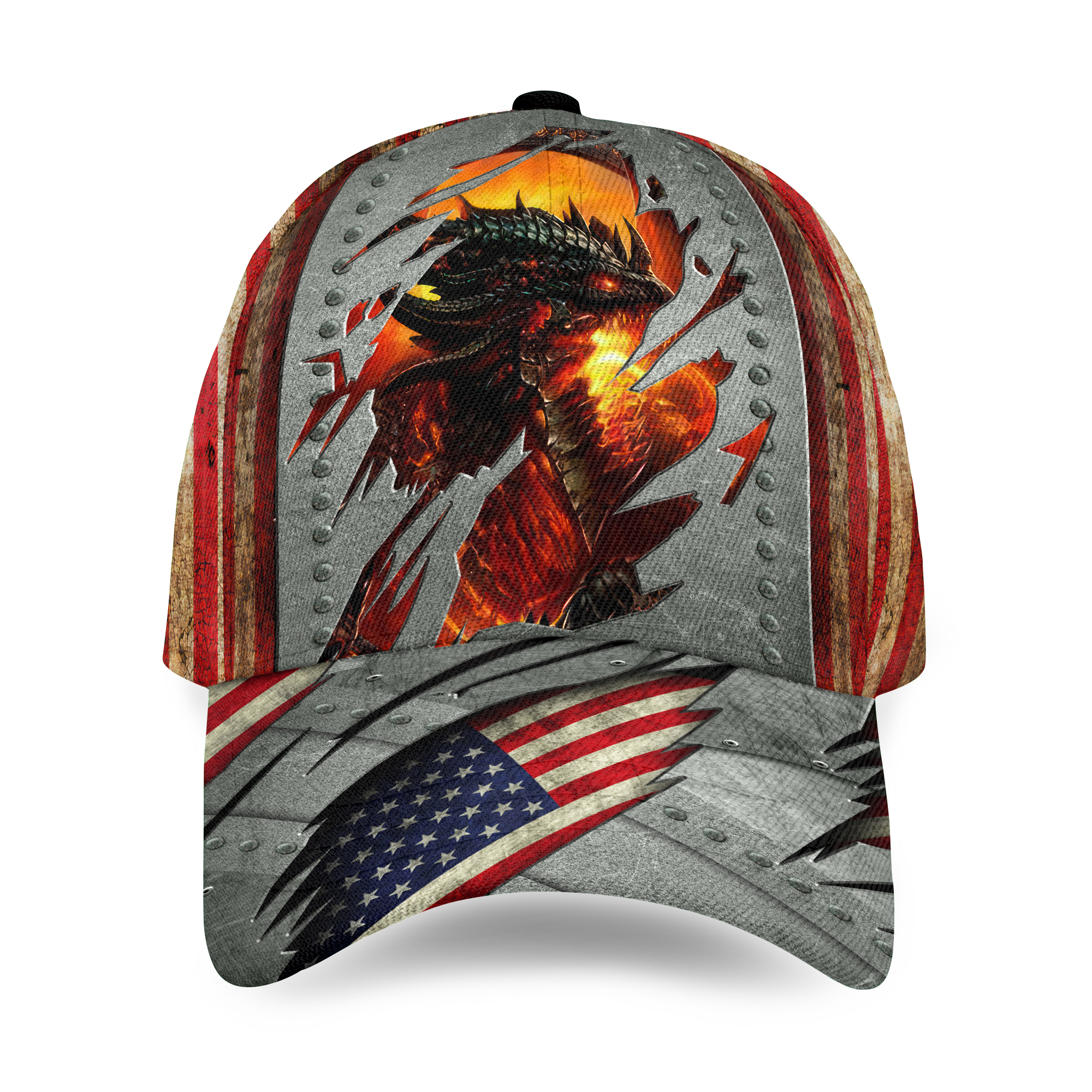Lava Dragon All Over Print Baseball Cap