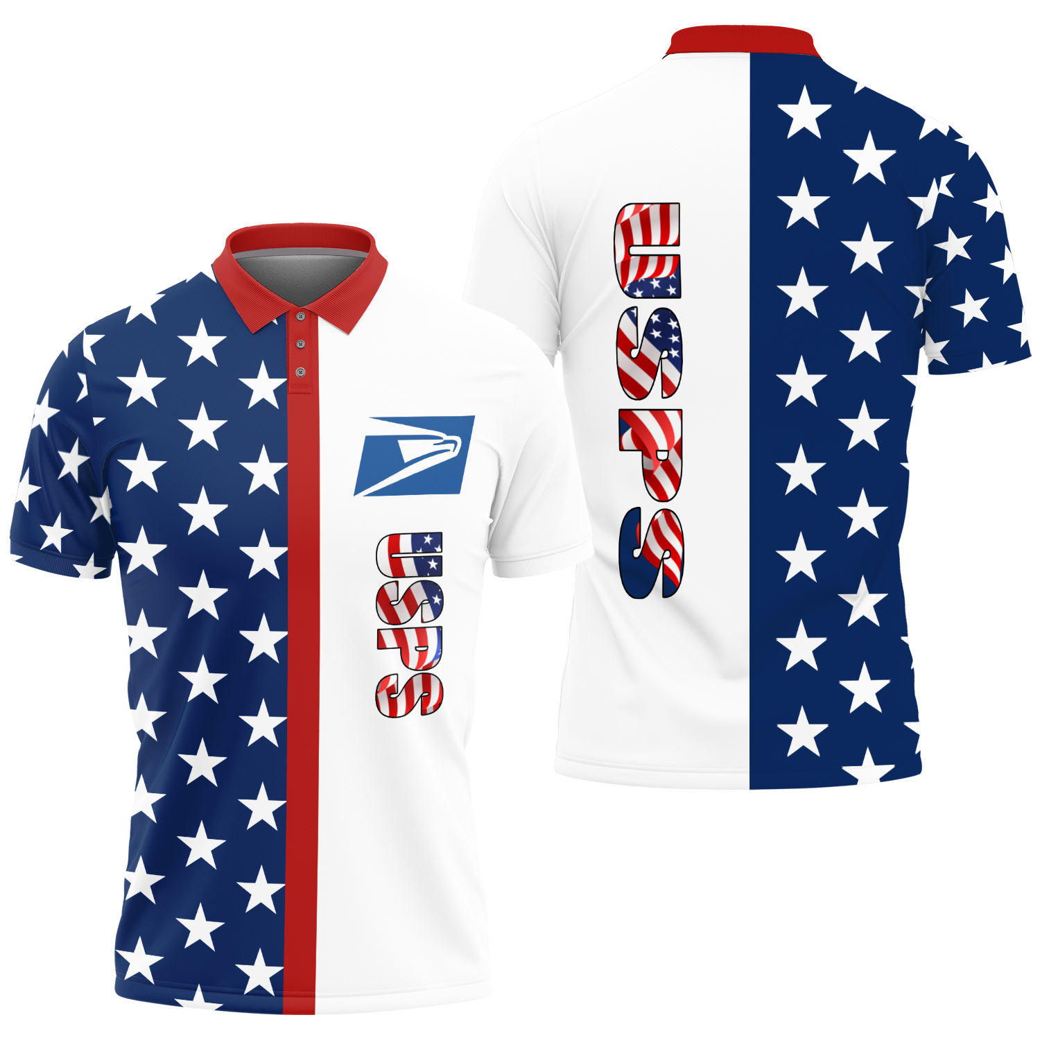 Postal Service Polo Shirt, United Sps 3d Printed Polo Shirt