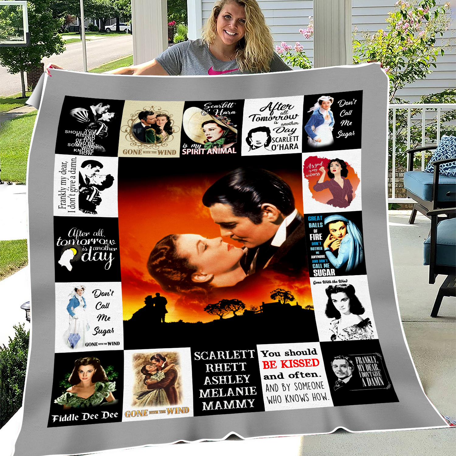 Gone With The Wind Fleece Blanket