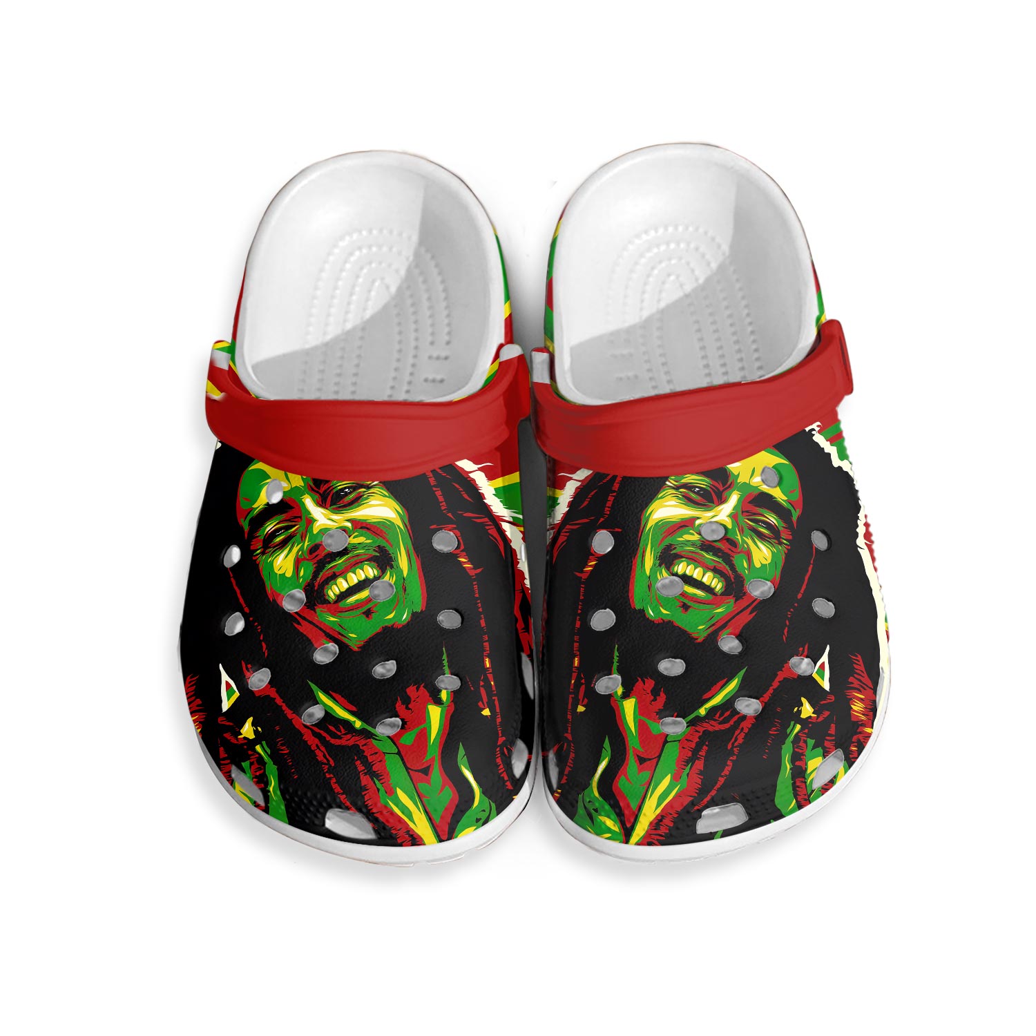 Rapper Bob Marley Clogs Shoes