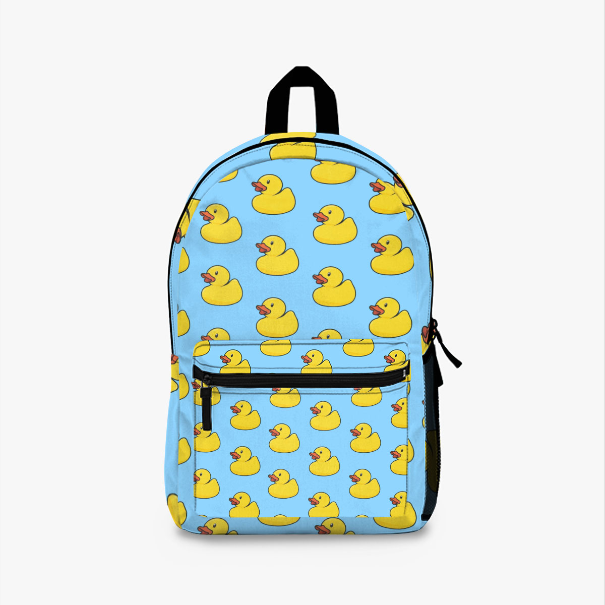 Rubber Duck In Baby Blue Backpack