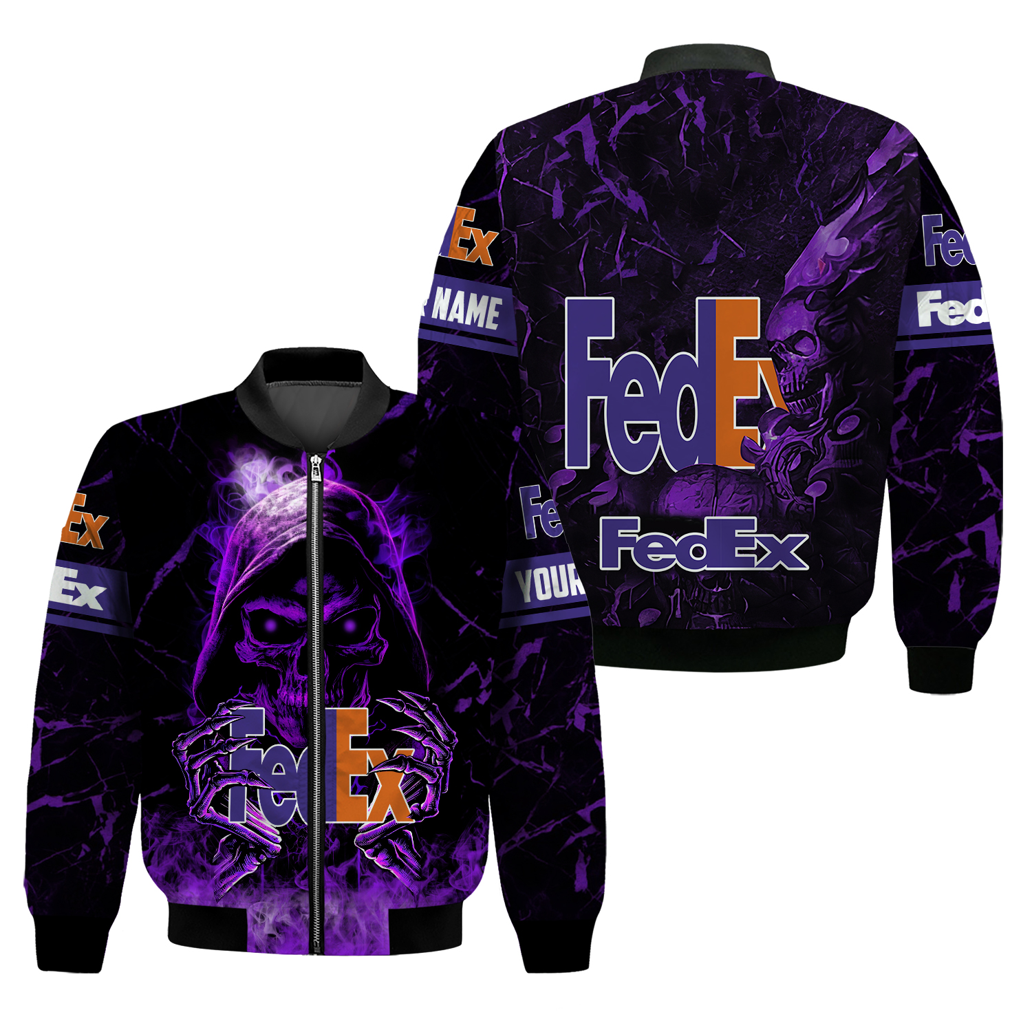 Personalized Fedex Bomber Jacket, Fedex Ground Jacket