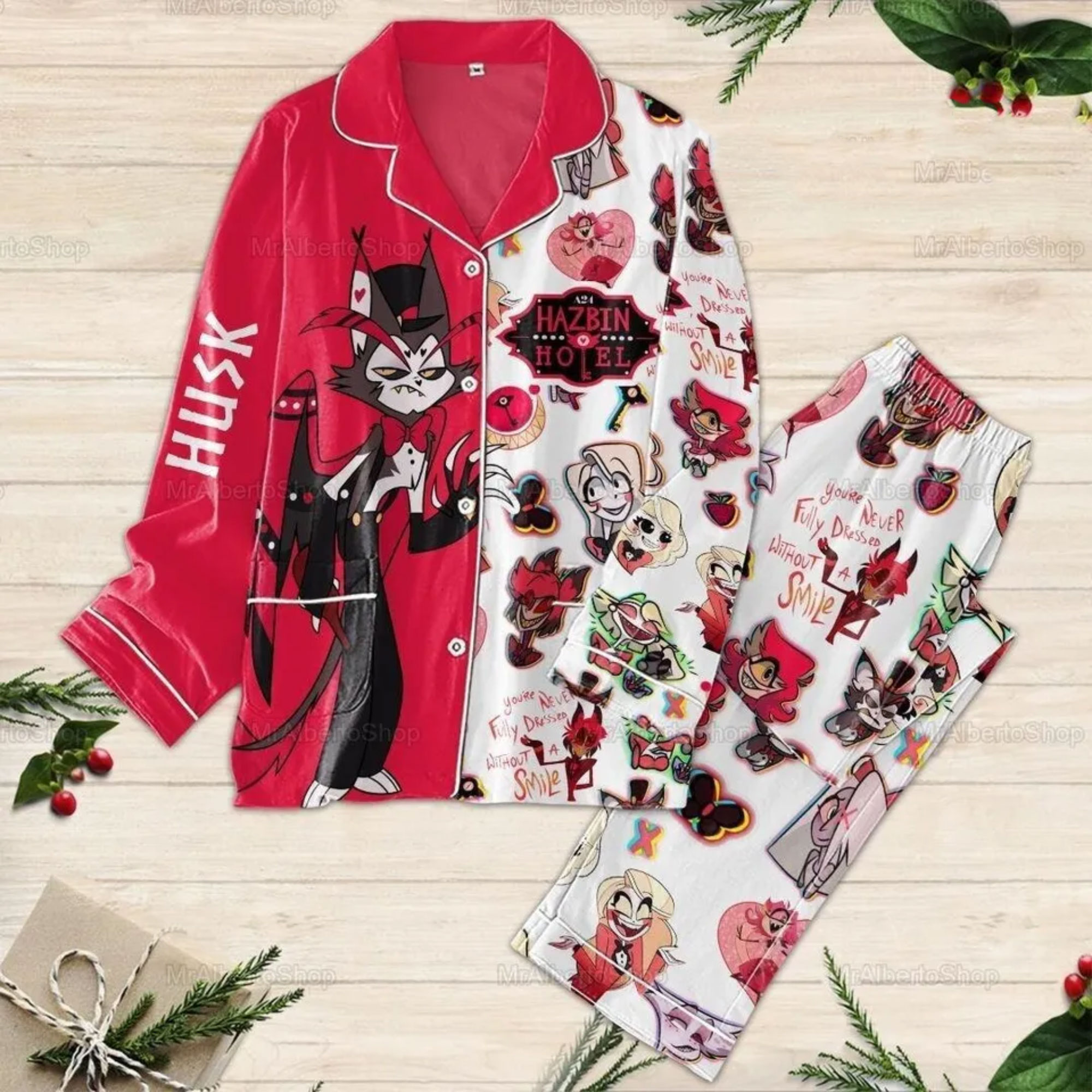 Hazbin Hotel Husk Pajamas Set