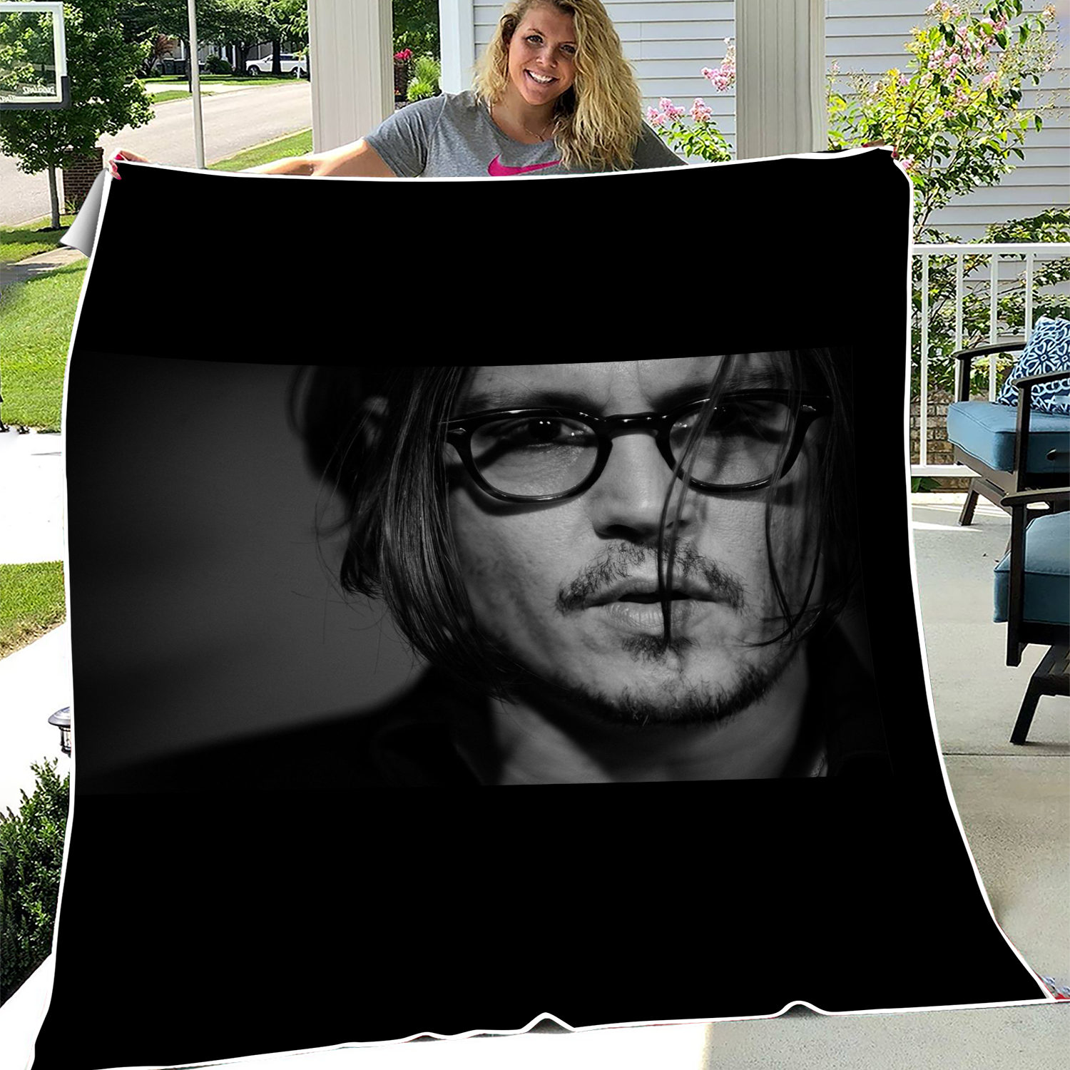 Johnny Depp Fleece Blanket