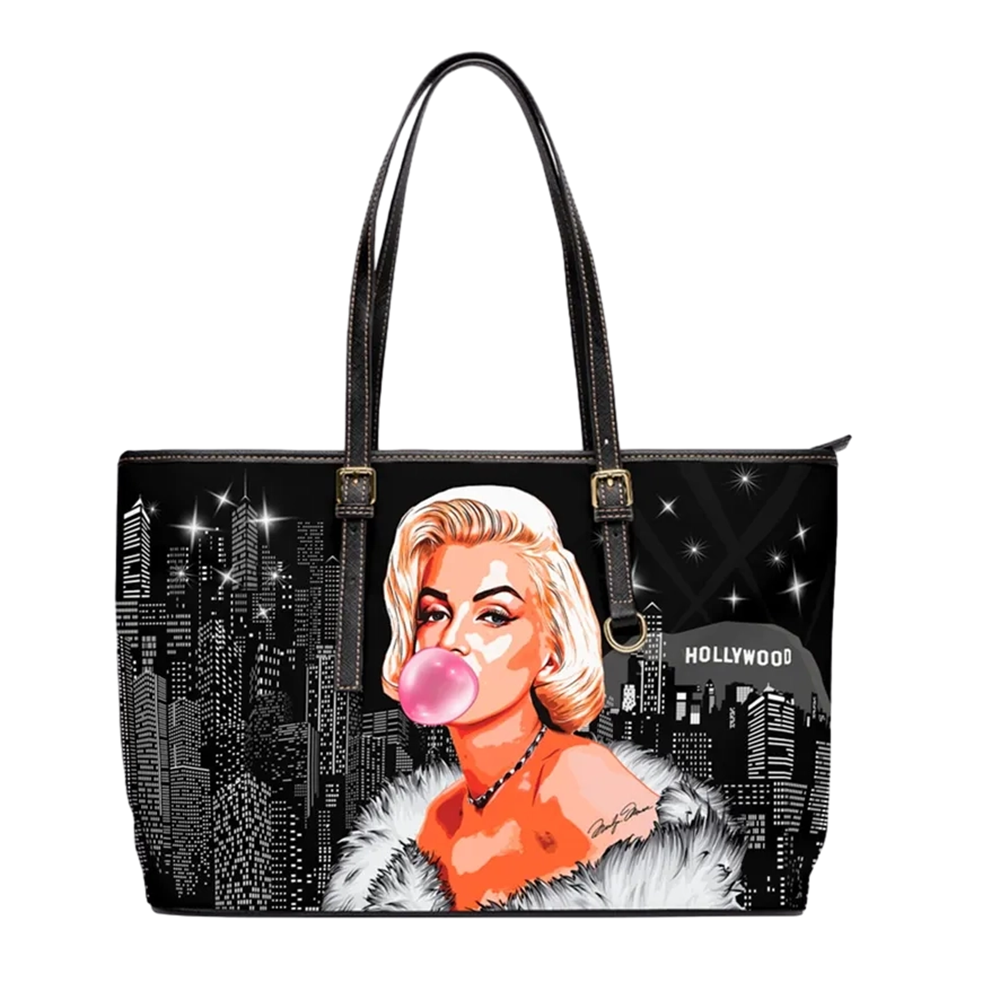 Marilyn Monroe Leather Tote Bag