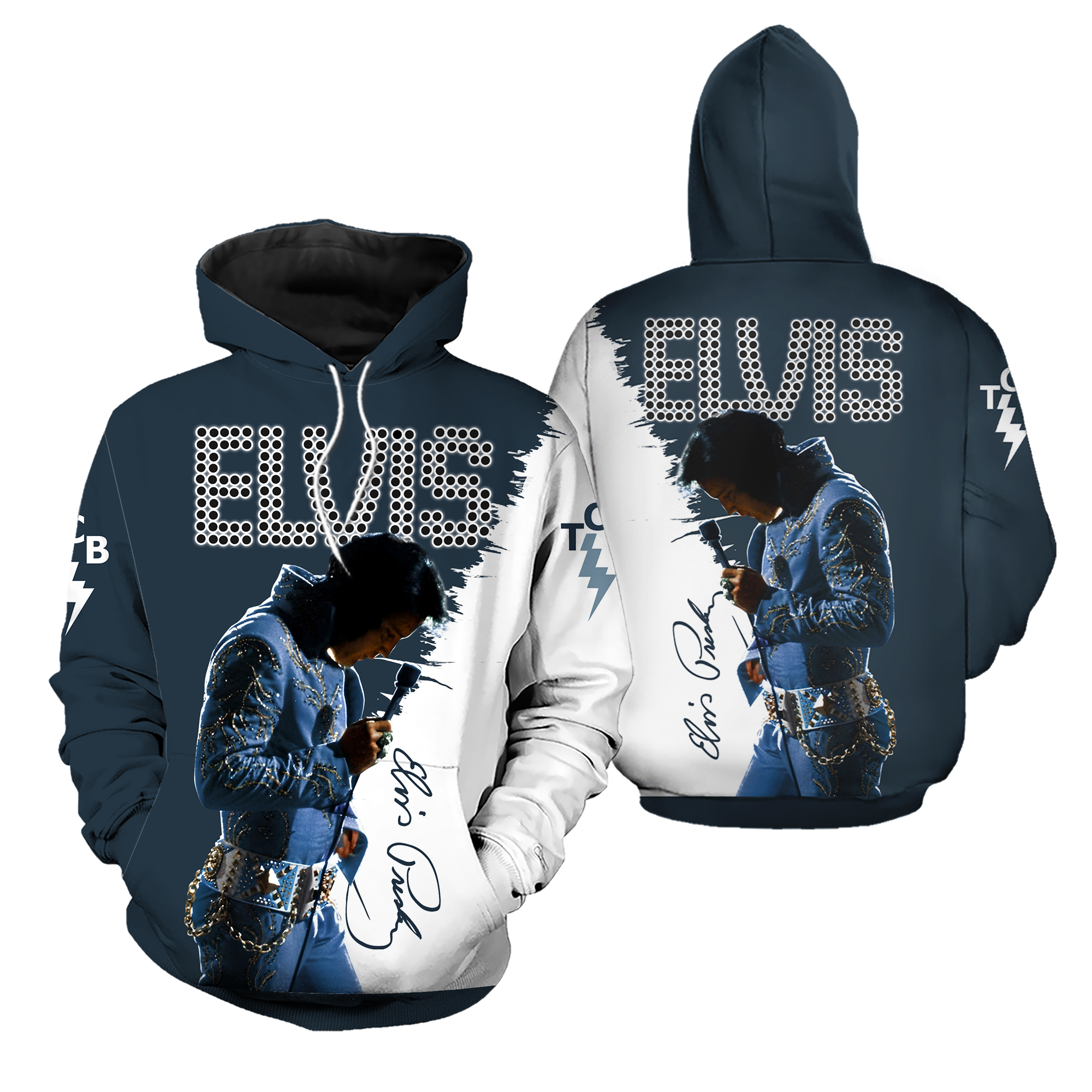 Vintage Elvis Presley 3d Hoodie