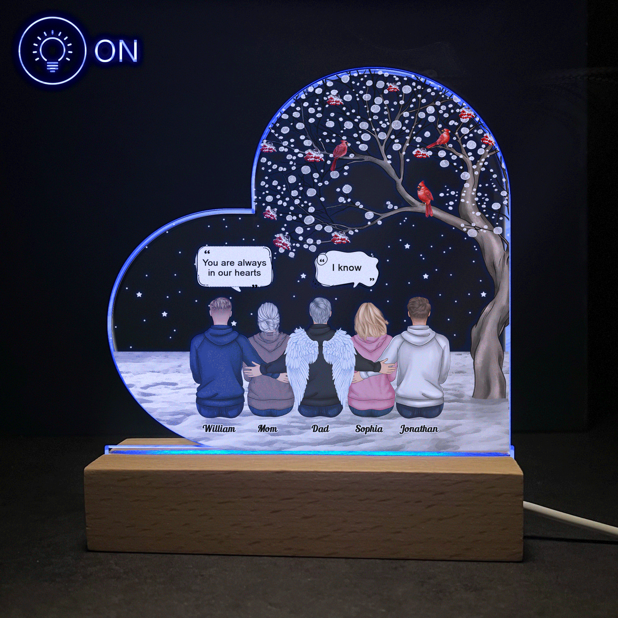 Discover Always On My Mind, Forever In My Heart - Personalized LED Light
