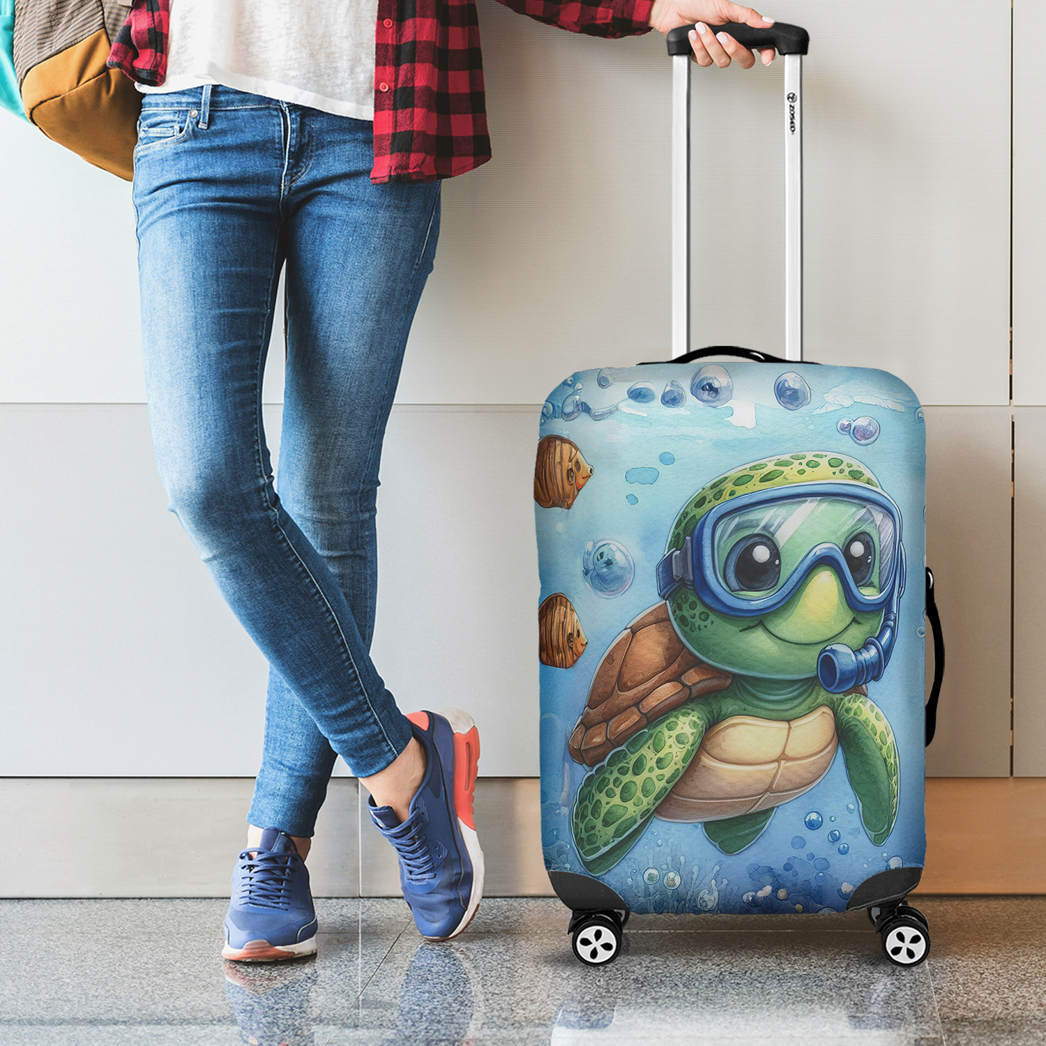 Cartoon Turtle Kids Luggage/suitcase Cover