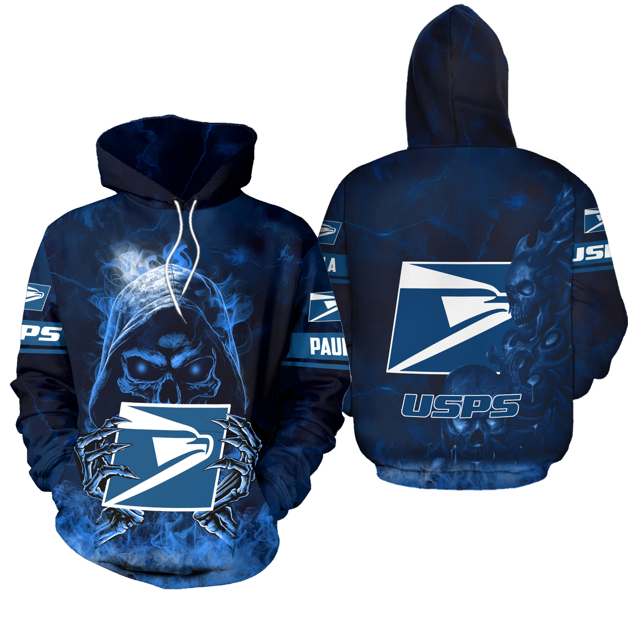 Personalized Postal Service Hoodie, 3d Printed Hoodie