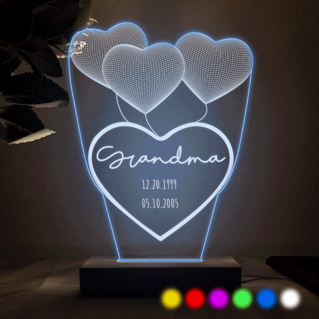 Discover Love You Mom - Gift For Mom, Grandma, Grandpa, Husband, Wife, Dad - Personalized Shaped Plaque Light Base