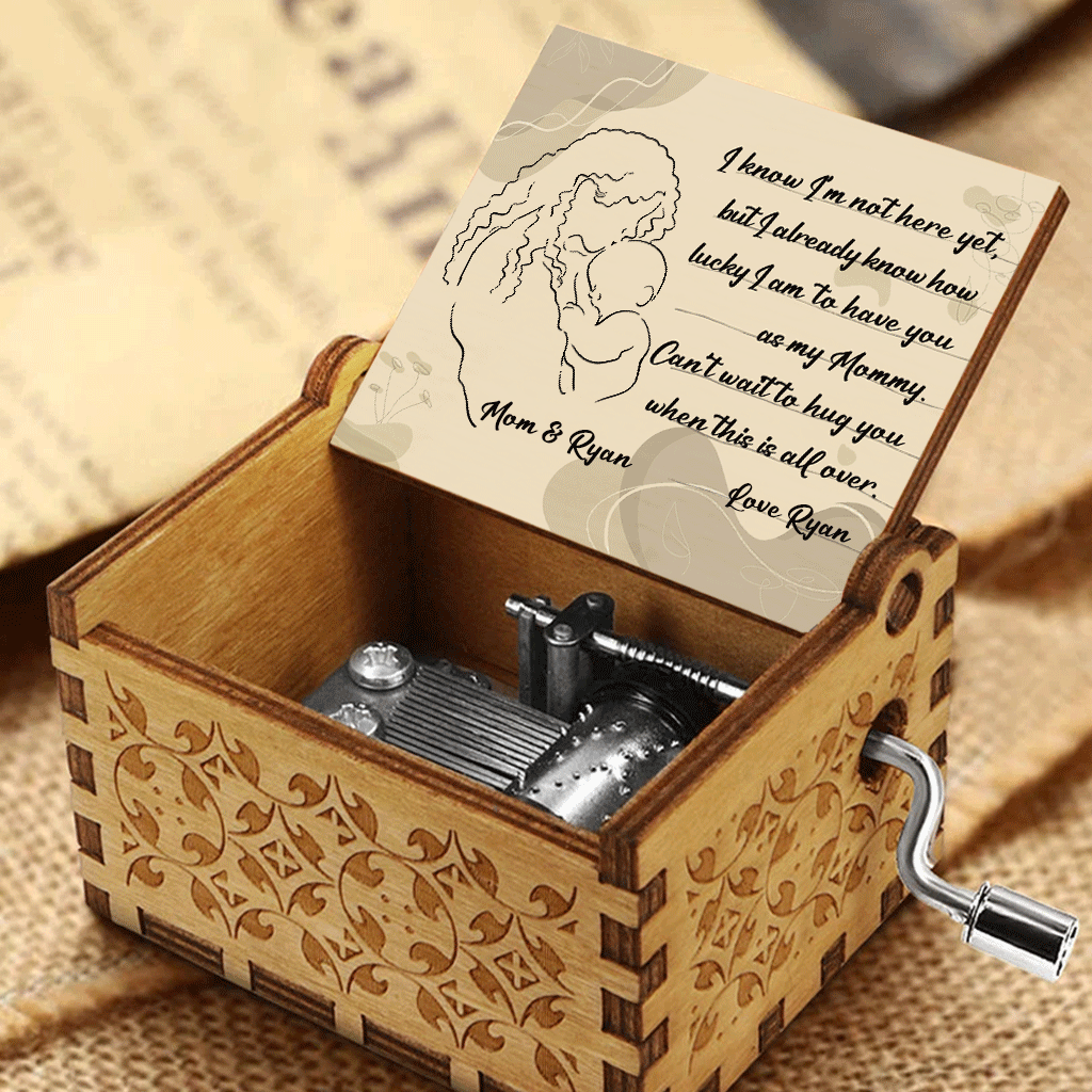 Discover Can't Wait To Hug You When This All Over - Personalized Mother's Day Mother Hand Crank Music Box