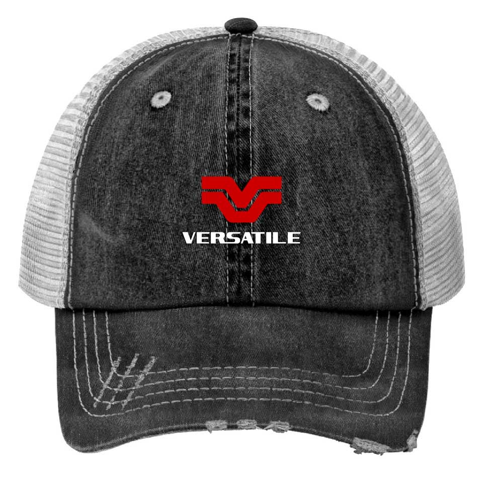 Versatile Tractor Print Trucker Hats