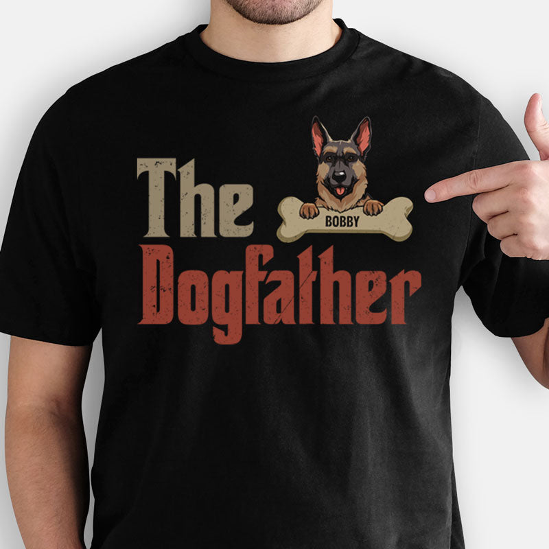 The Dog Father, Dog Dad, Personalized T-shirt, Gifts For Dog Lovers