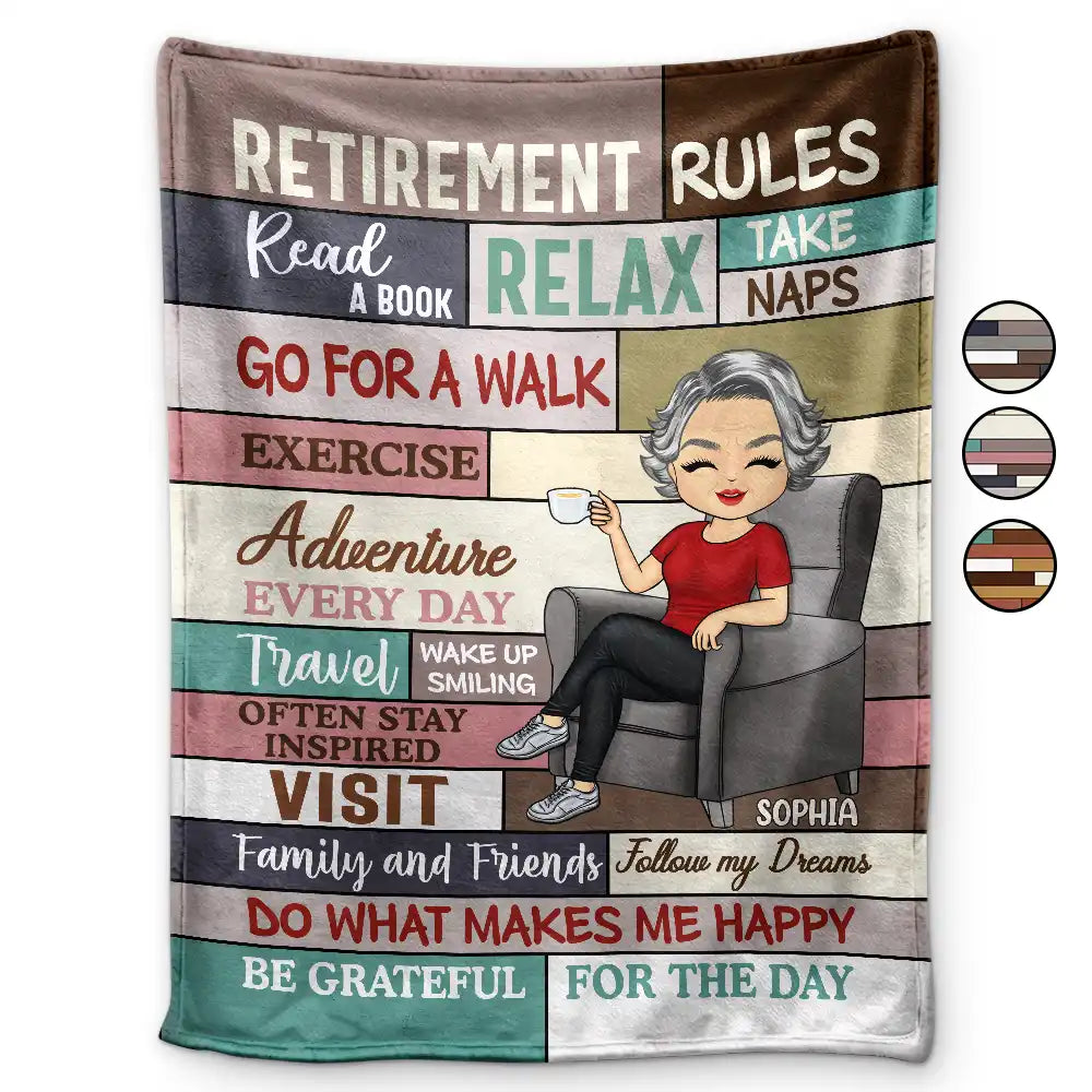 Retirement Rules - Personalized Blanket