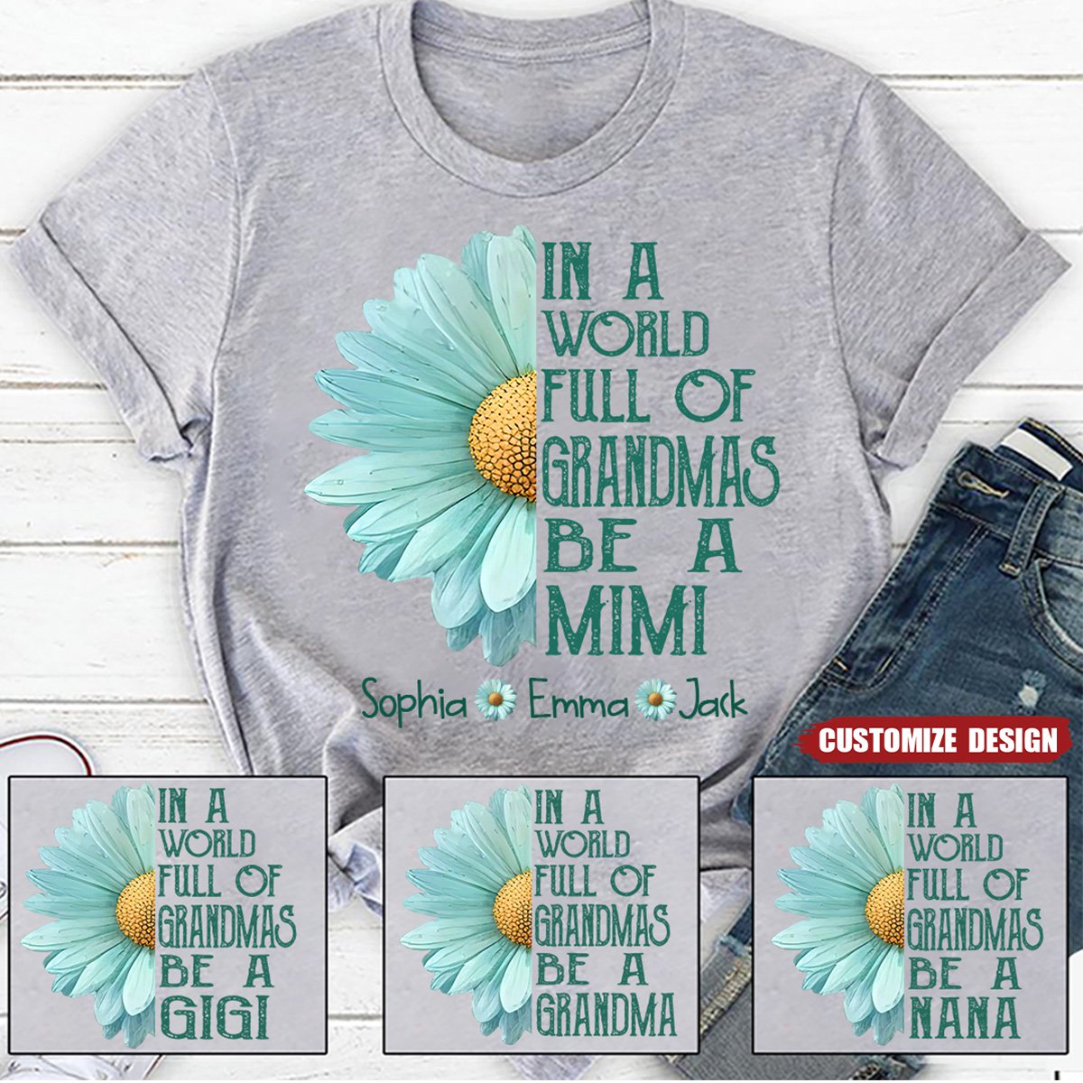 In A World Full Of Grandmas Be A Mimi T-shirt - Gift For Mom Grandma