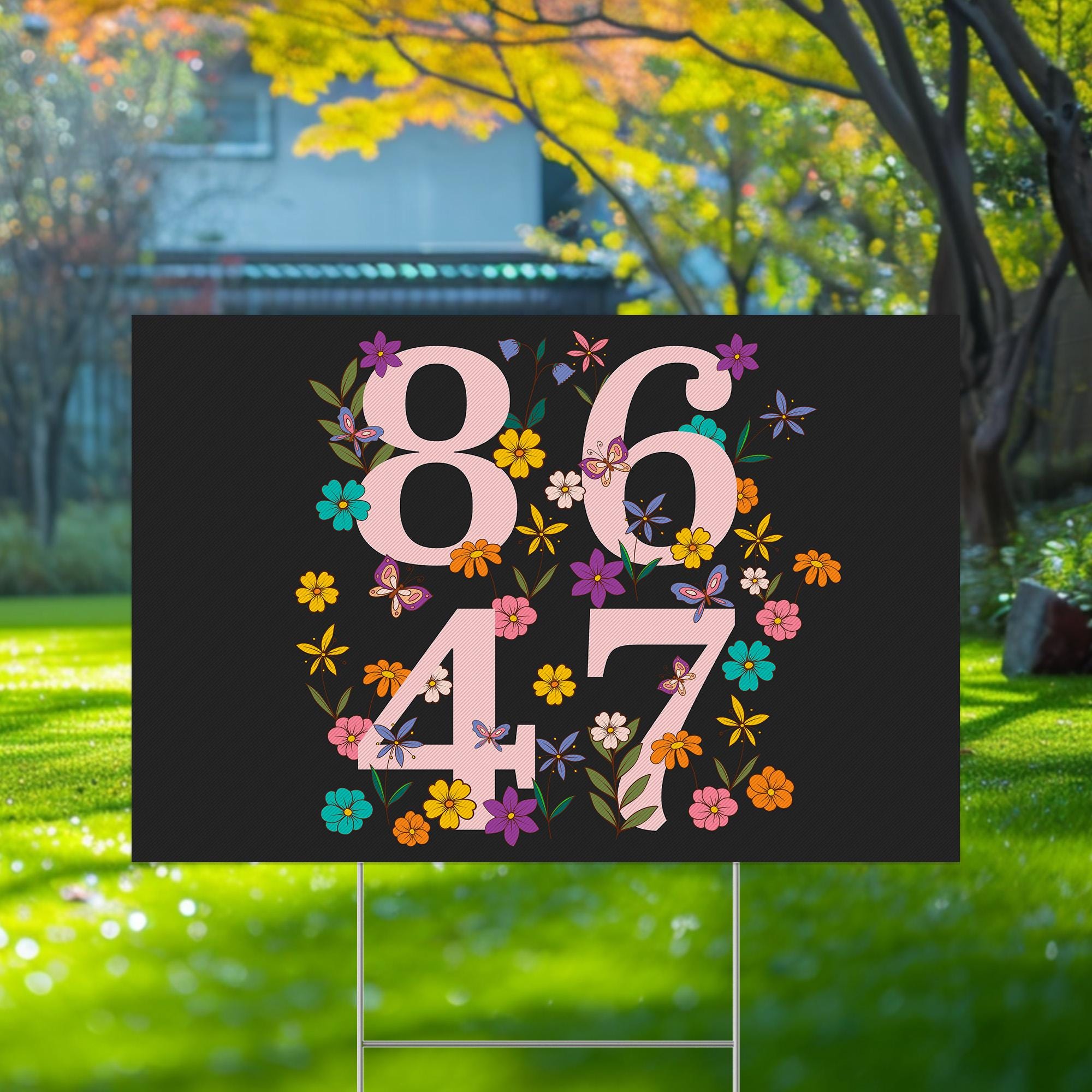 8647 Yard Sign, Subtle Anti Fascism, The Only Minority Billionaires, Tax The Rich