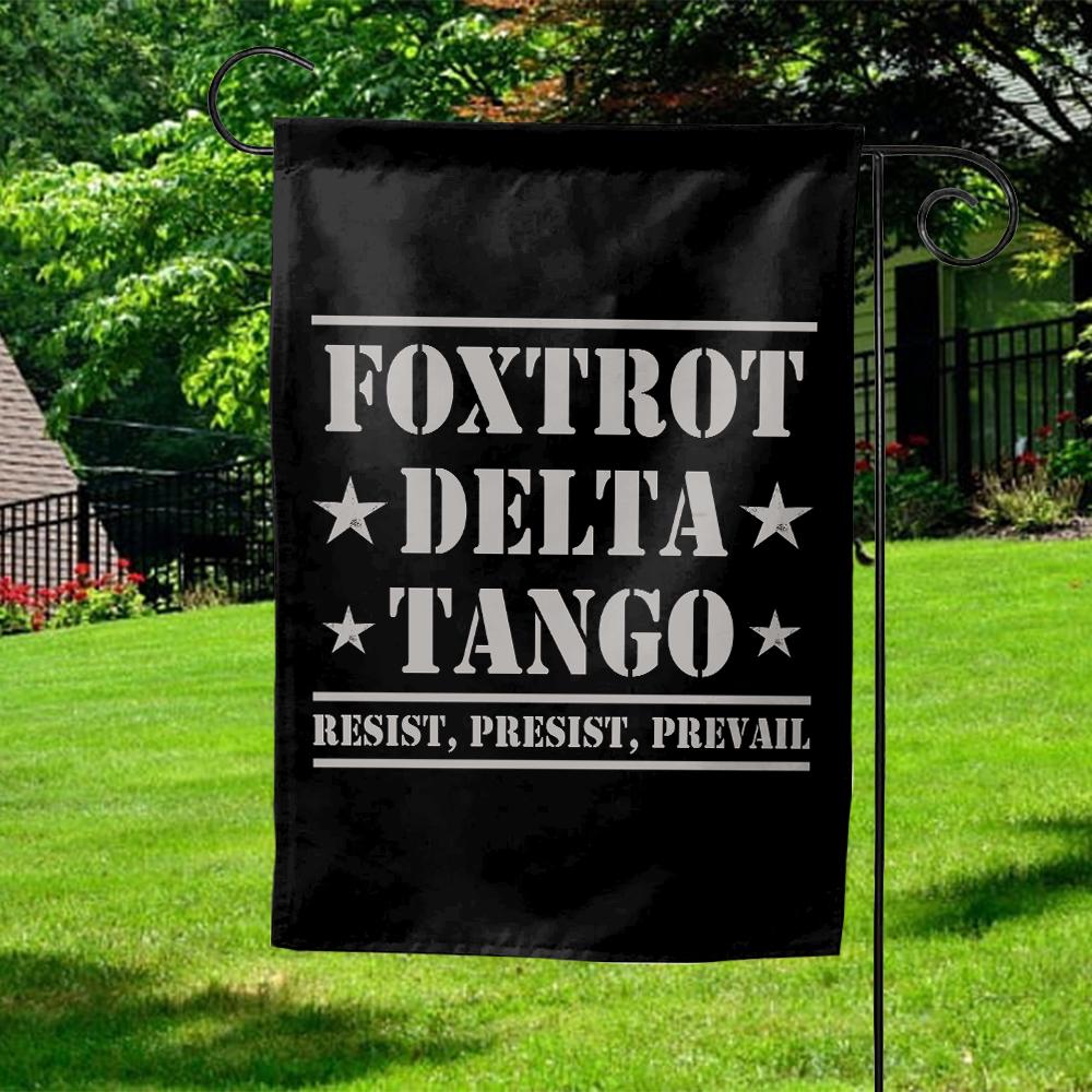 Foxtrot Delta Tango Flag, Fdt Garden Flag, Subtle Anti Trump Flag