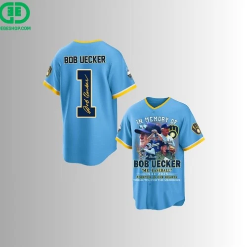 In Memory Of Bob Uecker Baseball Jersey